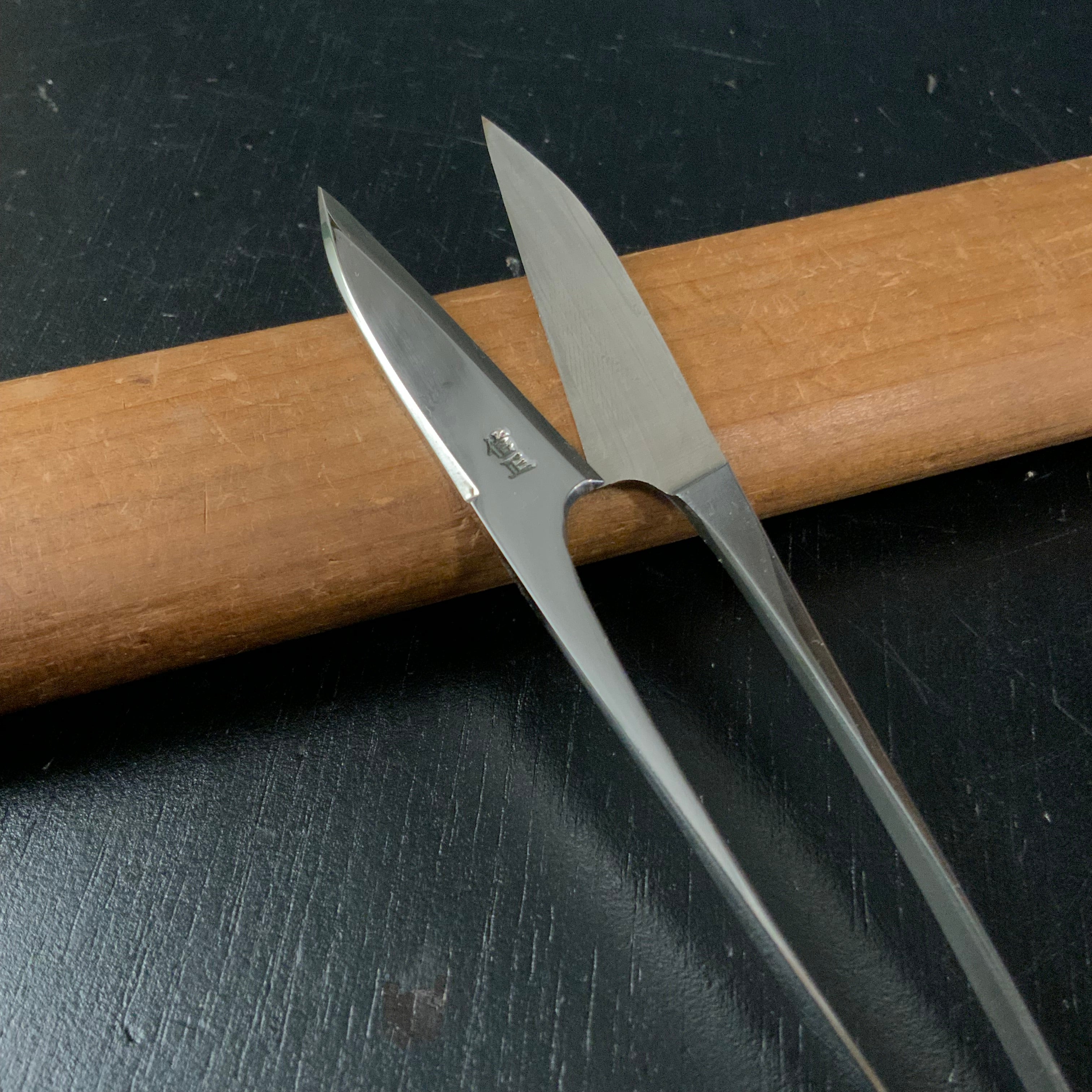 Old stock Nobumasa Nigiri kobasami Stainless steel Traditional Japanese scissors 掘出し物 信正 握り小鋏 高級ステン 手作り