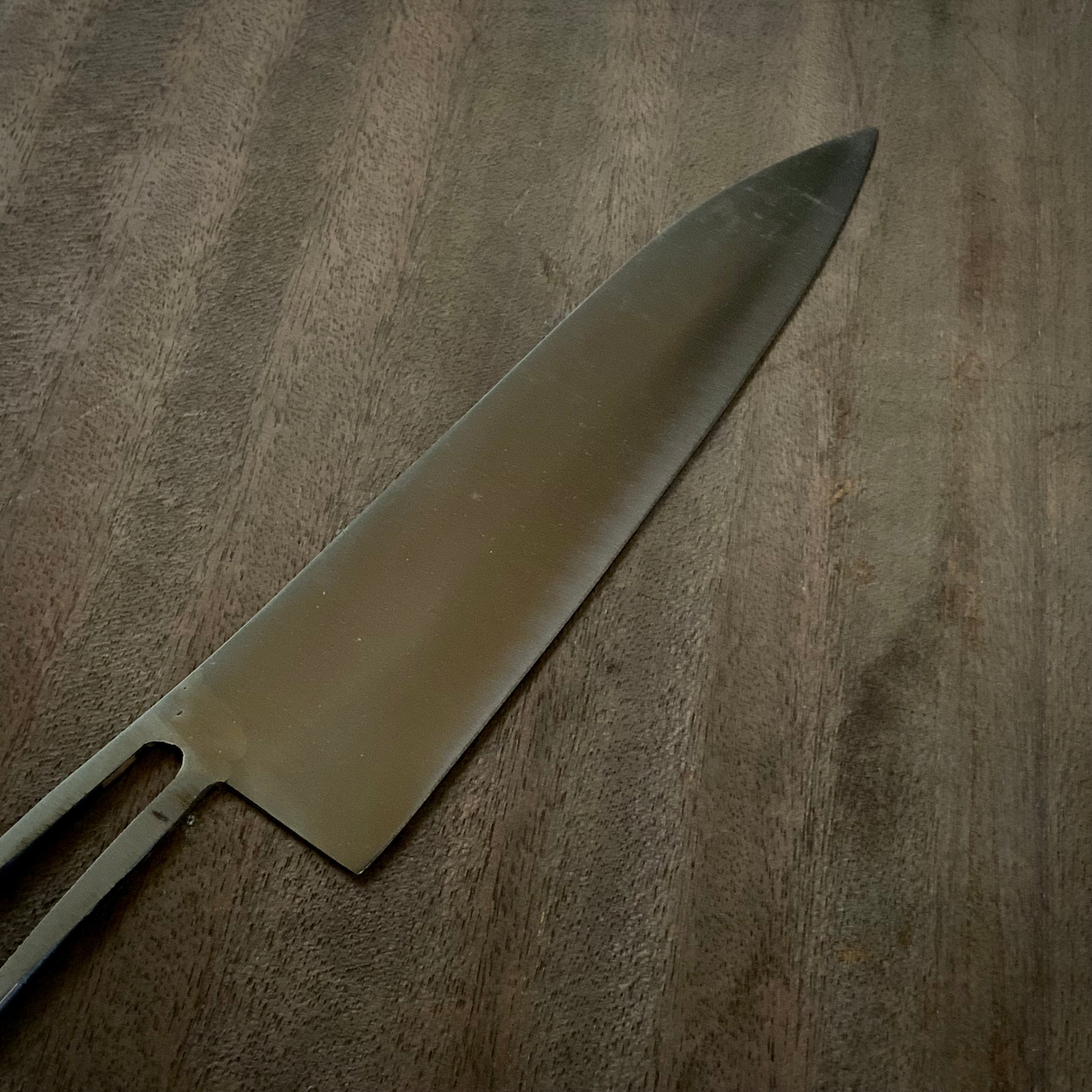 Old stock Igarashi Santoku handle Knife 掘出し物 いがらし ハンドルナイフ