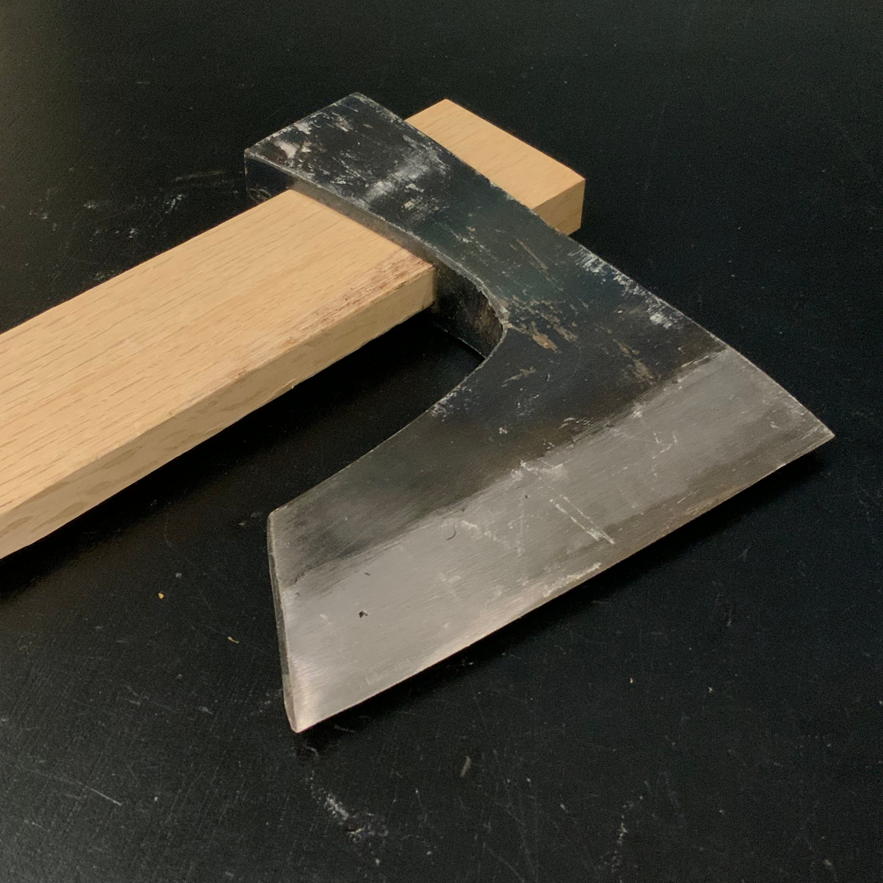 #Mk21 Old stock Japanese Carpenter's Axe 掘出し物 鉞 木割り斧 Masakari