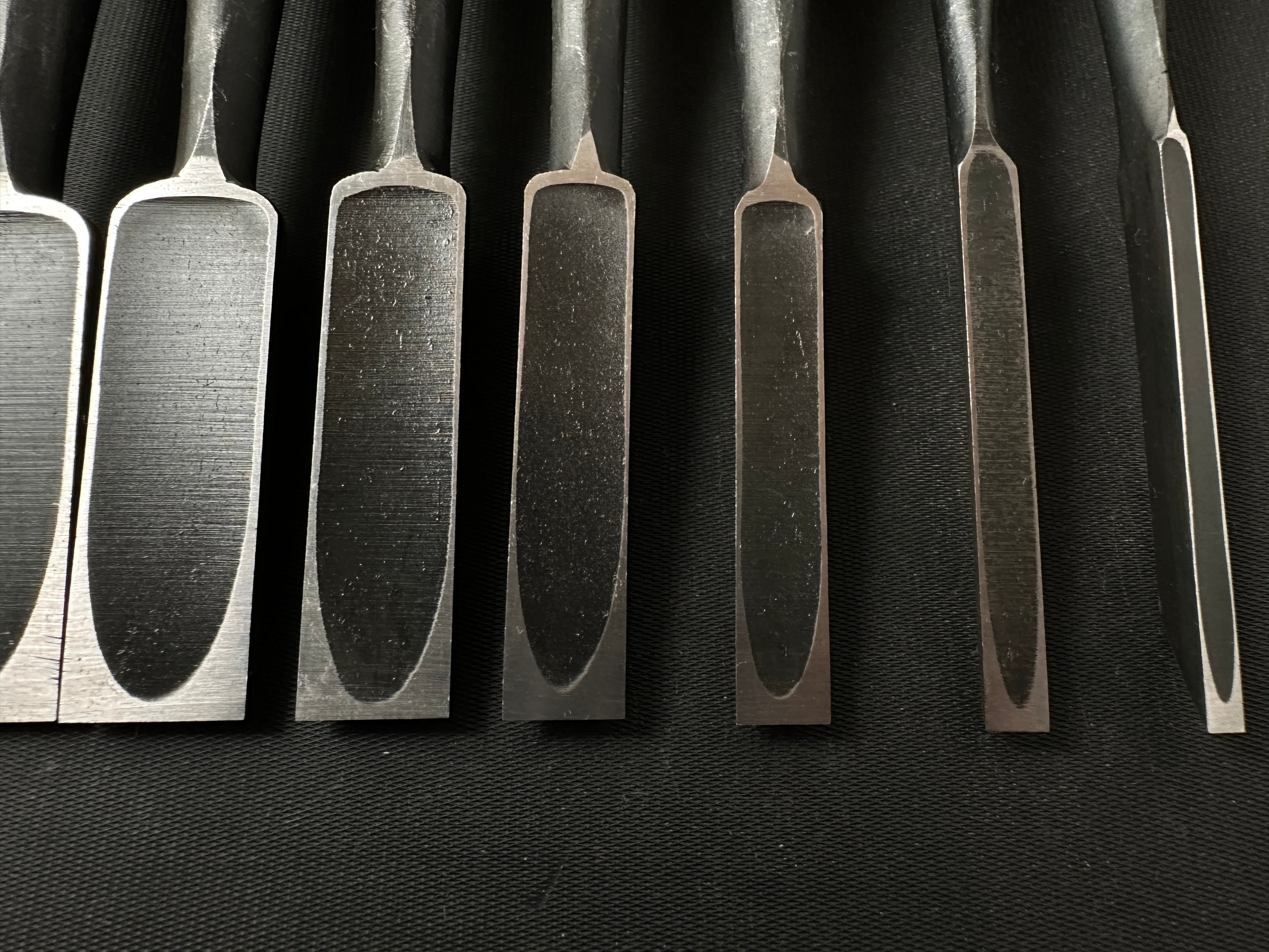 #M139 Sukekura Bench chisels set with White steel *** 助倉 追入組鑿 白紙鋼 Oirenomi