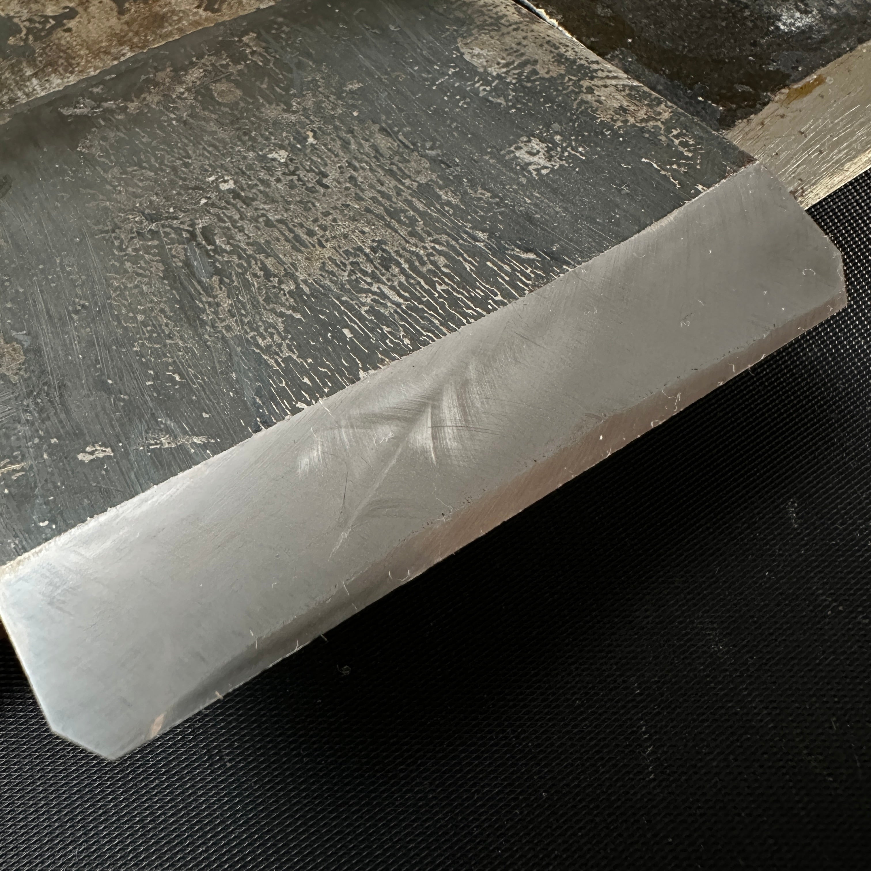 Old stock Etsuei Smoothing Plane (Kanna) by Tsutsumitomoichi Koyoshiya Body 掘出し物 堤朋一作 悦英 仕上げ鉋 70mm