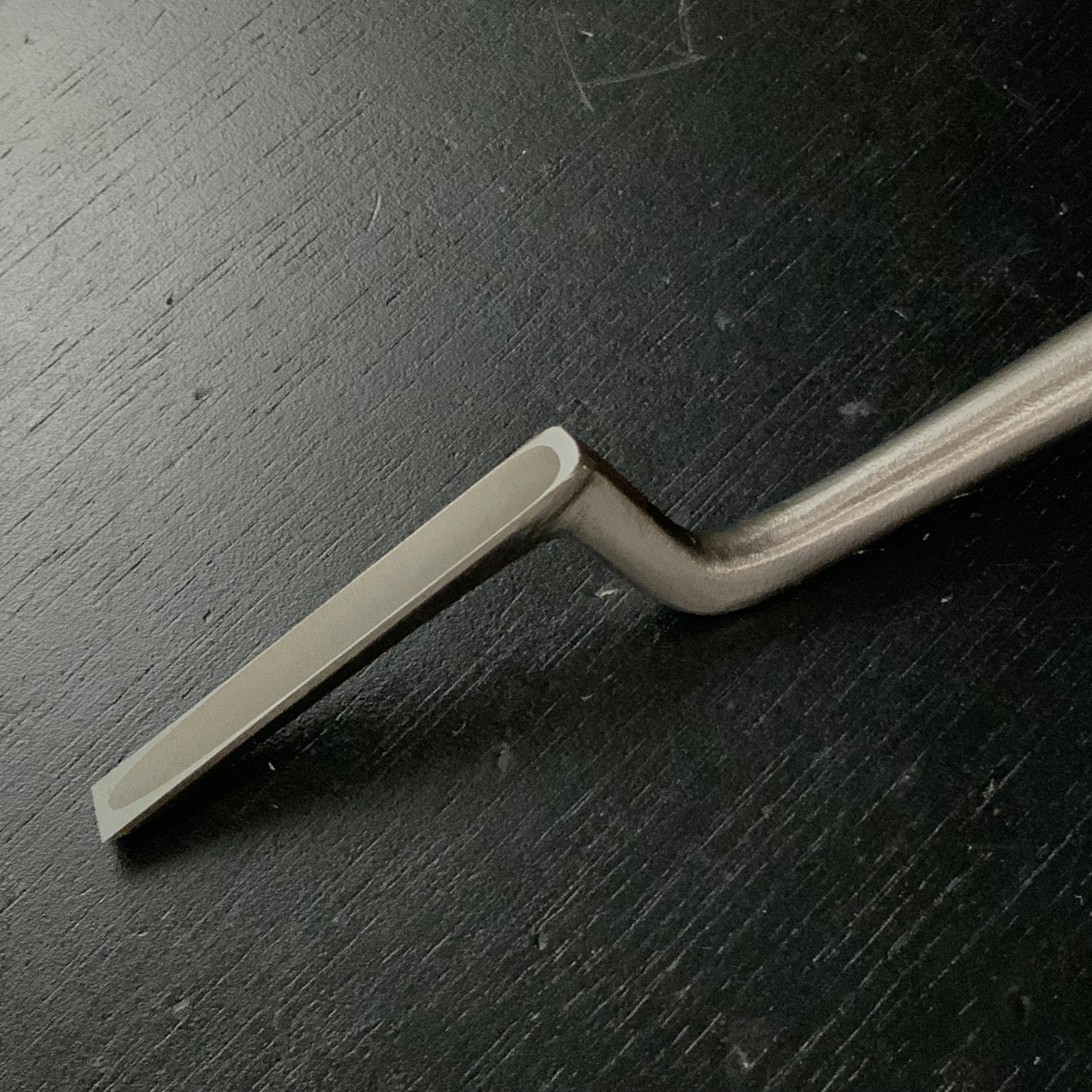 Tasai Special Dovetail Trowel chisel (Kote nomi) 田斎作 鎬鏝鑿 白樫柄 9mm