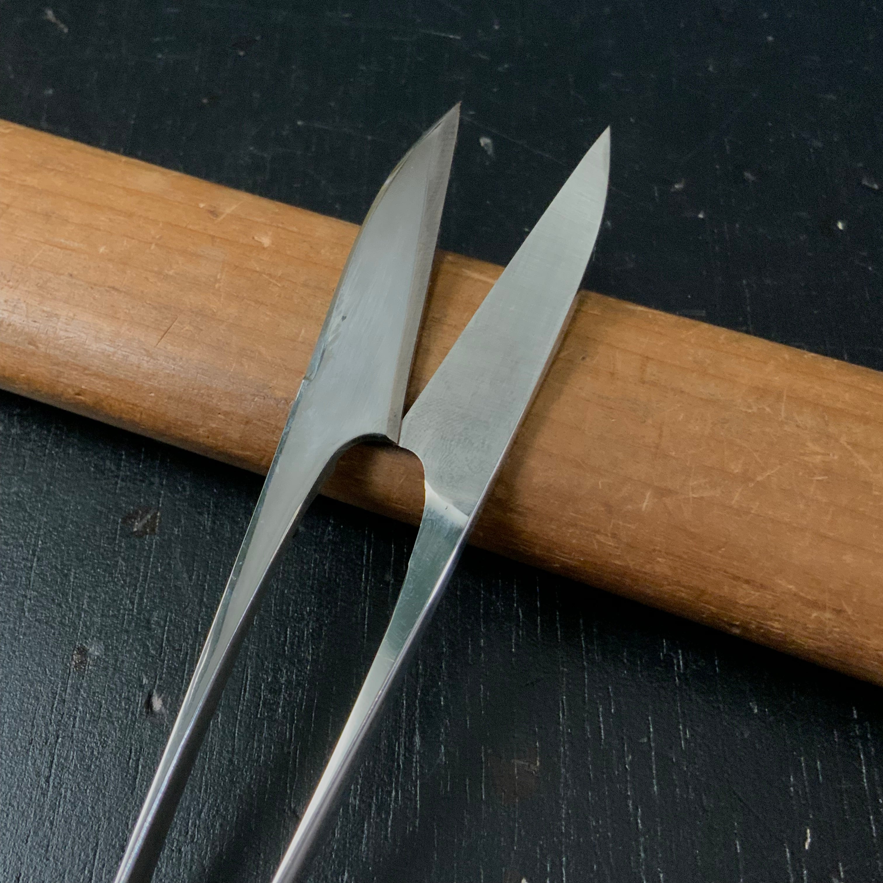 Old stock Nobumasa Nigiri kobasami Stainless steel Traditional Japanese scissors 掘出し物 信正 握り小鋏 高級ステン 手作り