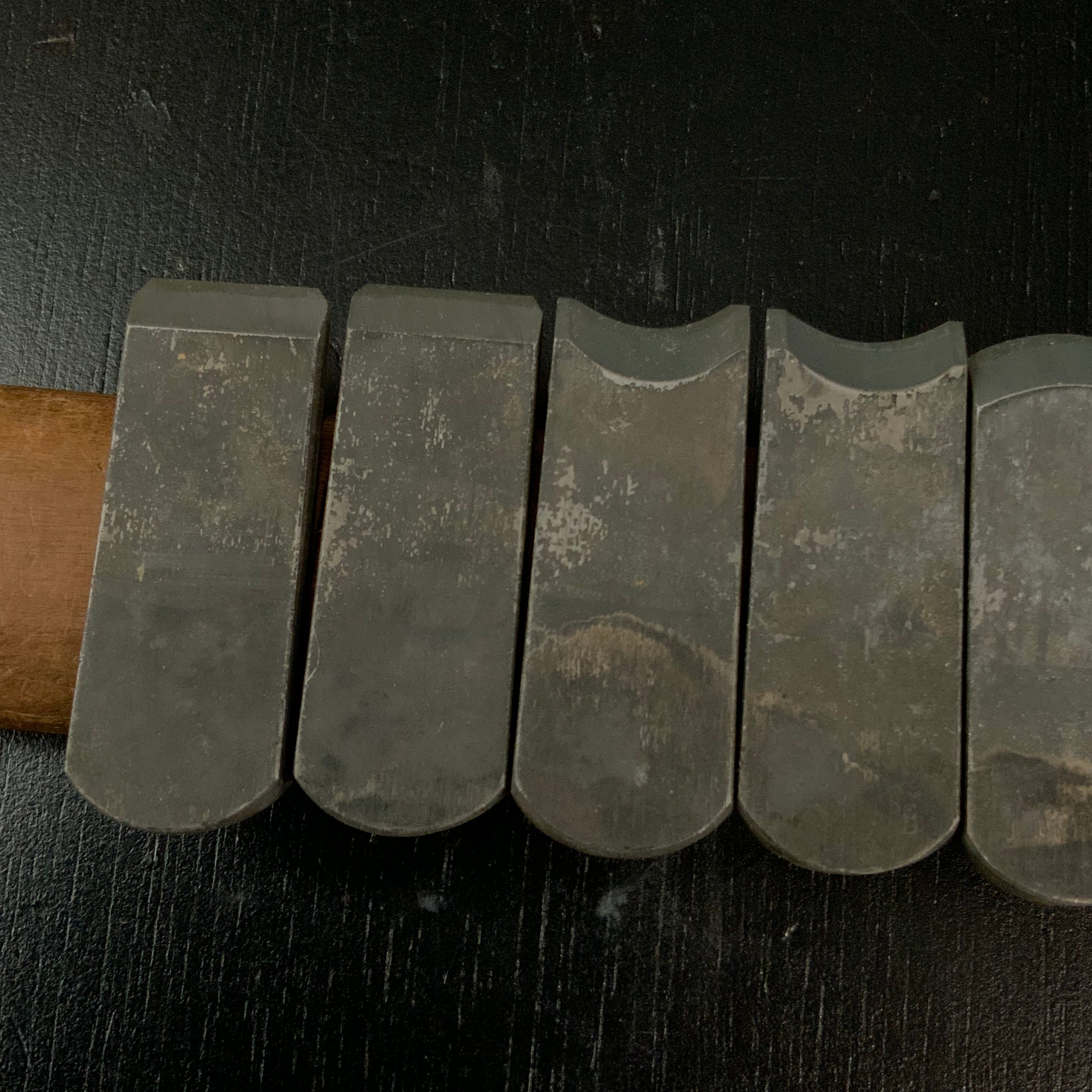 Old stock Mini Plane set (x10 planes) with Blue steel by Seikichi Sekikawa 掘出し物 関川誠吉作 細工組鉋 18mm