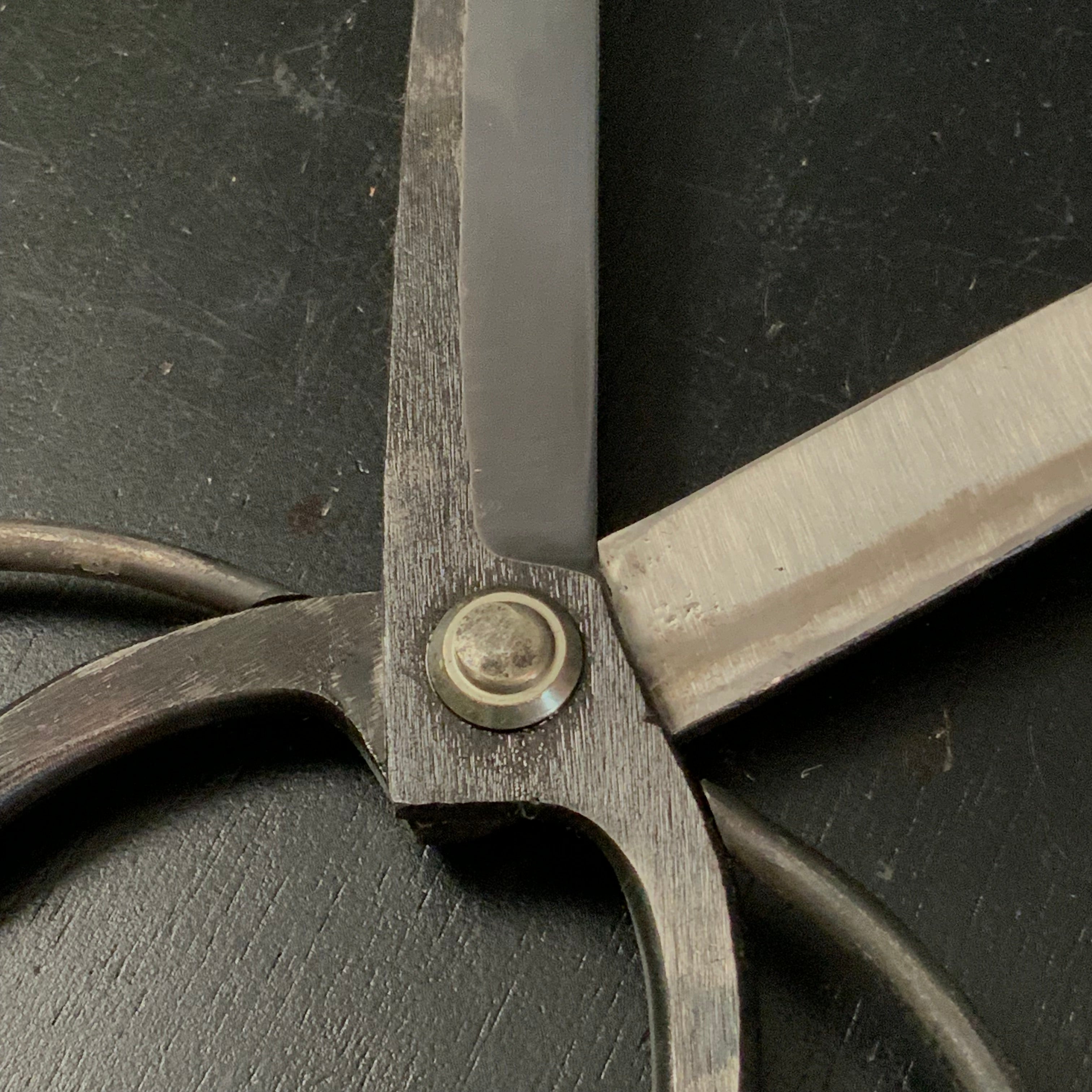 Old stock Hand made Okubo Long Shears 掘出し物 大久保鋏 刃長 手作り 205mm
