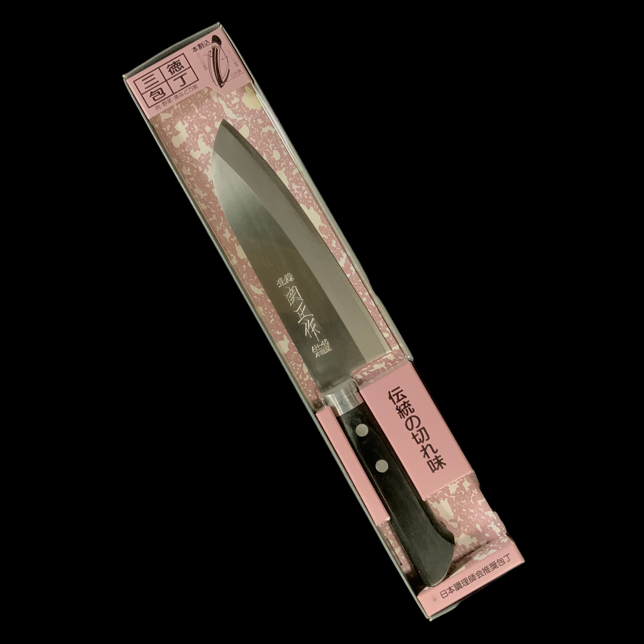 Sekimasa Santoku knife stainless steel blade with full tang 関正