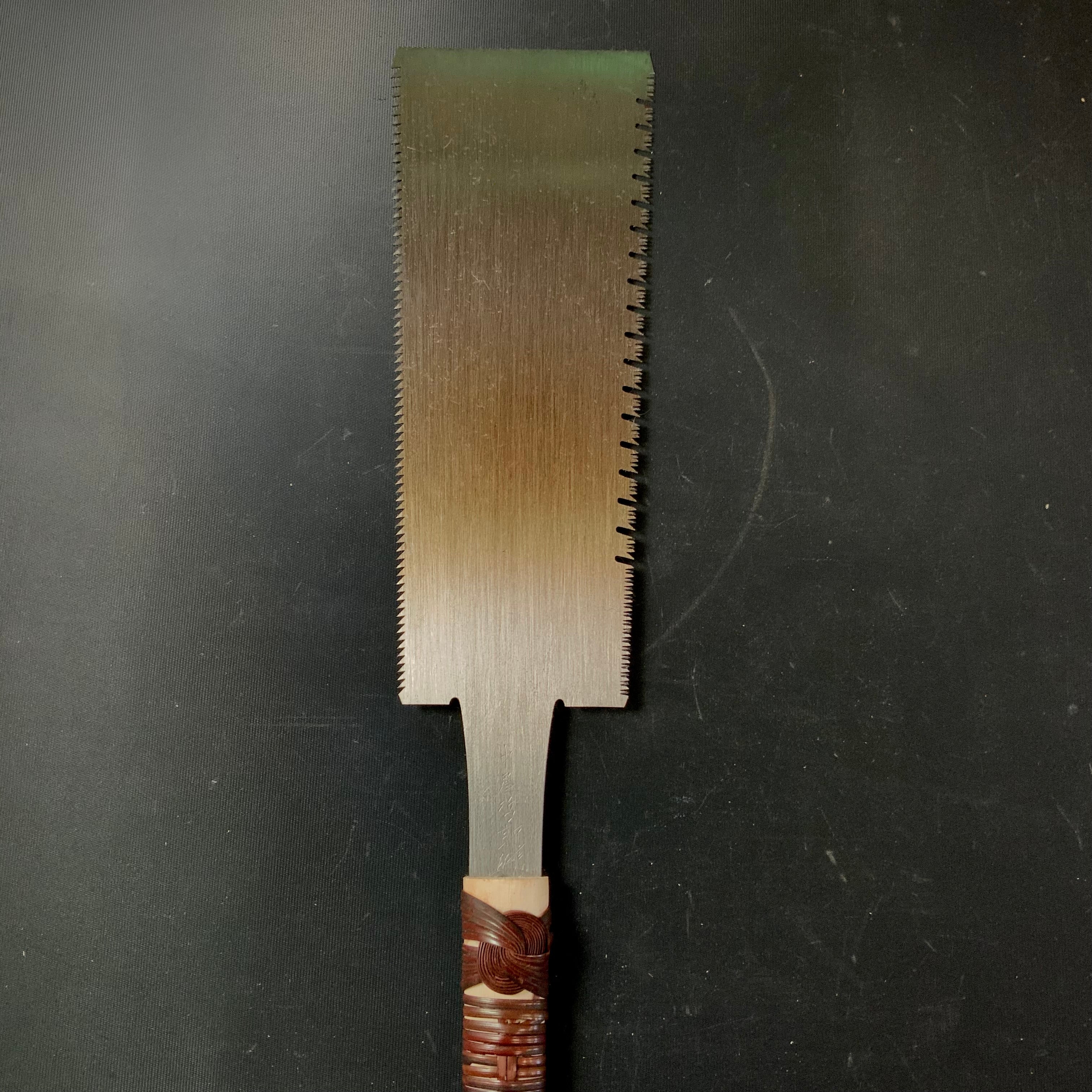 #103 Nagakatsu Double Edge Saw with Eddy Type Handles set by Kurashige 長勝鋸 渦巻き柄 両刃鋸 255mm
