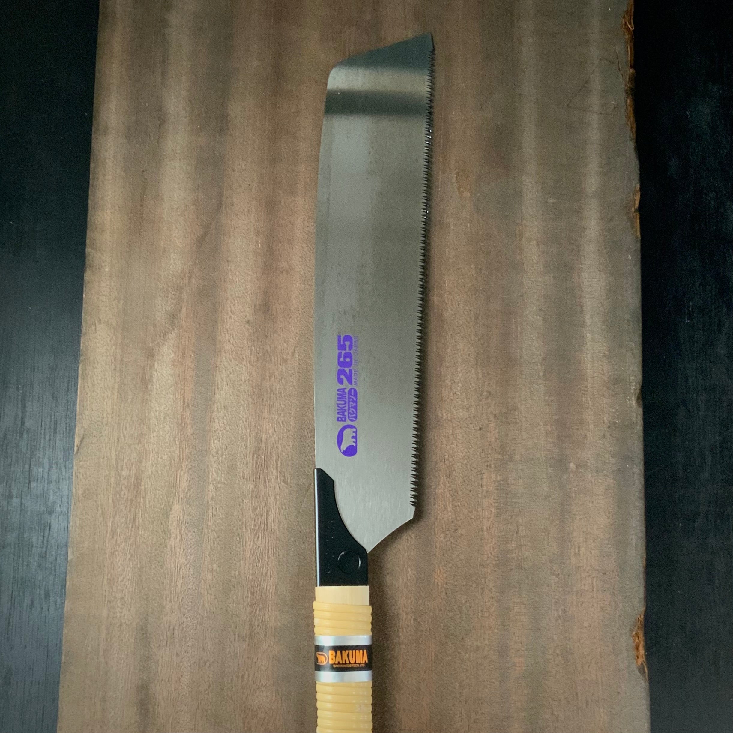 Old stock Bakuma Single Edge Hand Saw Japanese Hand-Saw Cross Cut 掘出し物 バクマソー265 横挽き