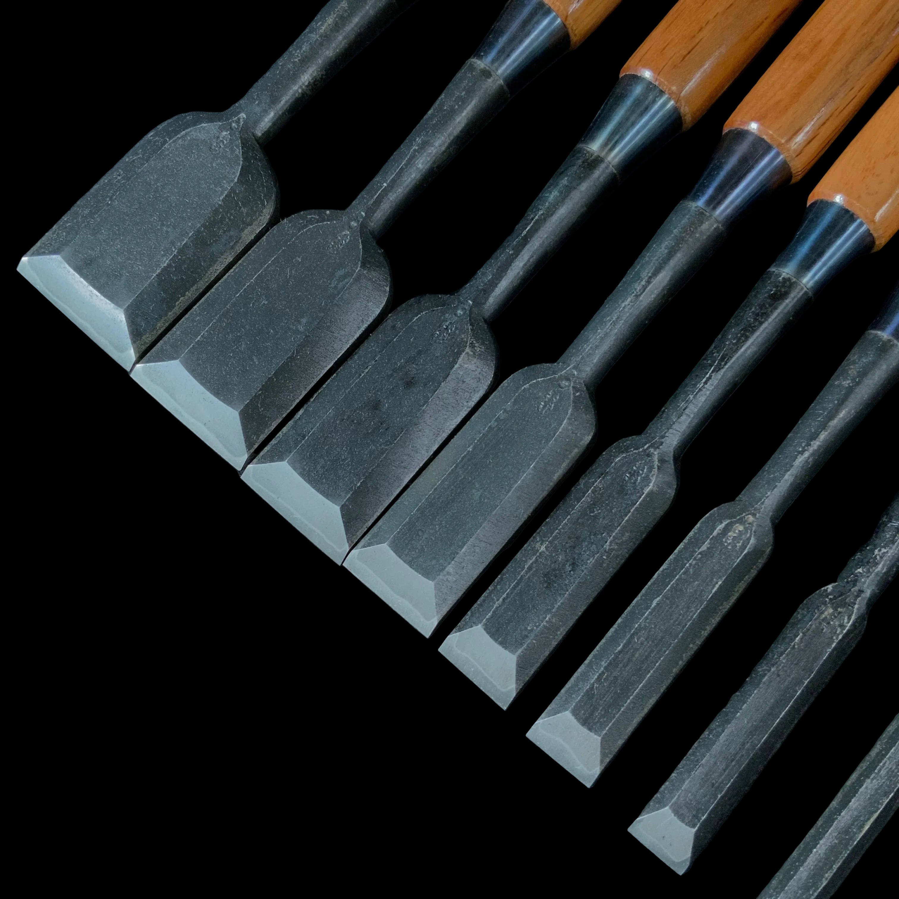 二代目左久作 追入組鑿 Hidari Hisasaku 2nd Vintage Bench chisels set