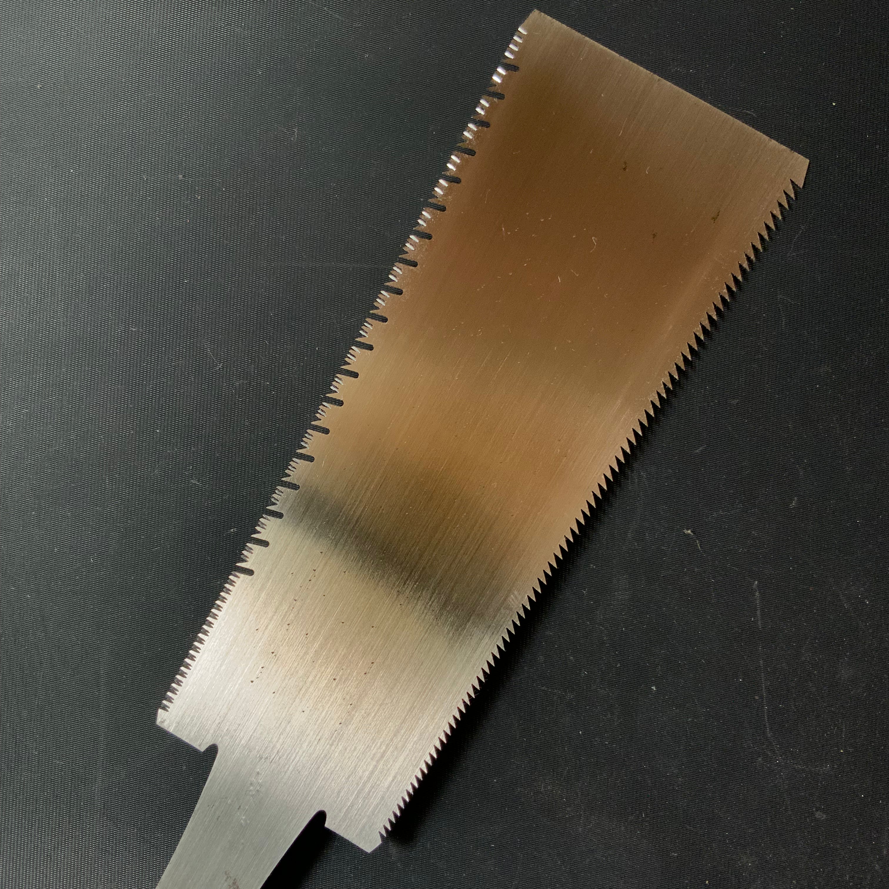 #R34 Ready to use! Old stock Double Edge Saw with Eddy Type Handles set by Kurashige 直ぐ使い 倉重栄助 目立 渦巻き柄 両刃鋸 210mm