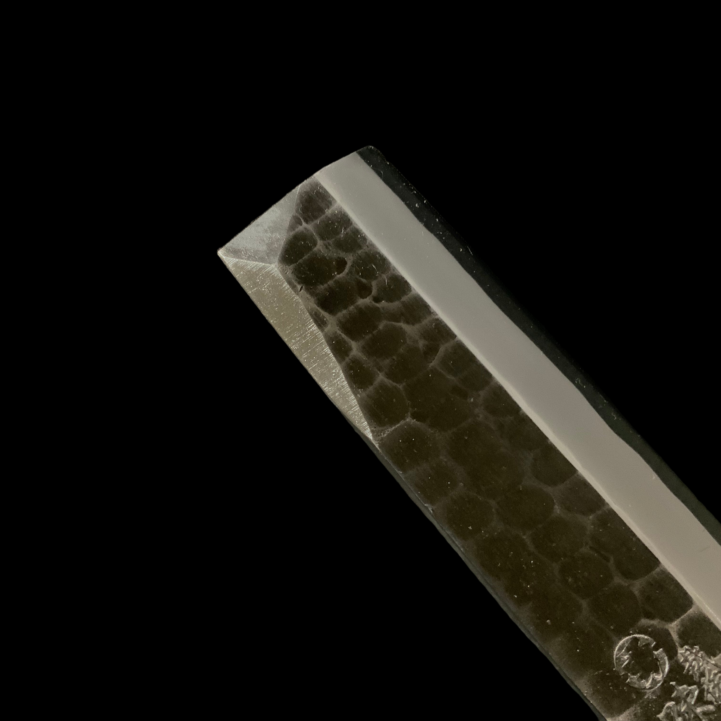 Ajikataya Double edged Nata by HinoUra Tsukasa Right hand 味方屋作 鉈 片刃 磨き仕上げ 右 195mm