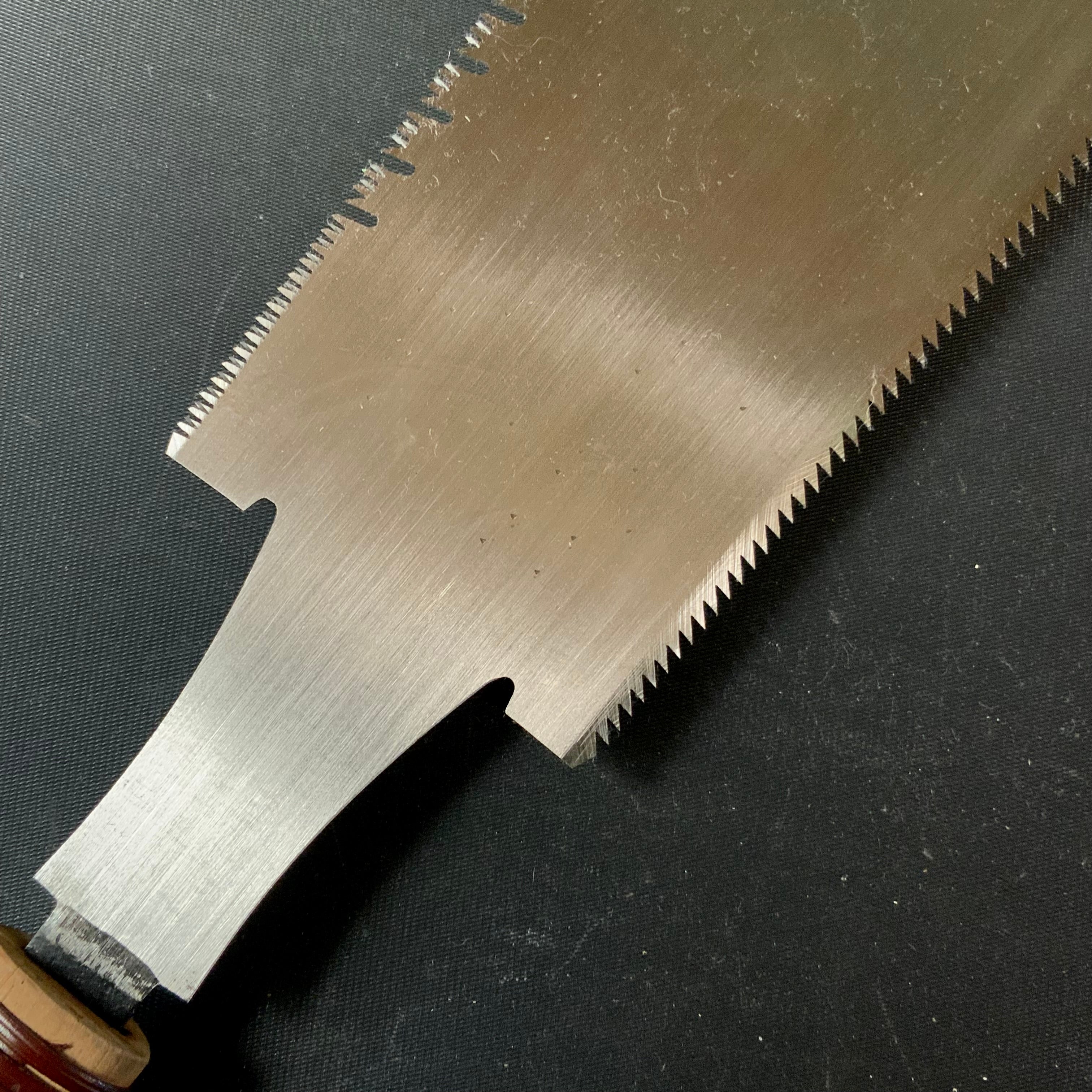 #99 Nagakatsu Double Edge Saw with Eddy Type Handles set by Kurashige 長勝鋸 渦巻き柄 両刃鋸 225mm
