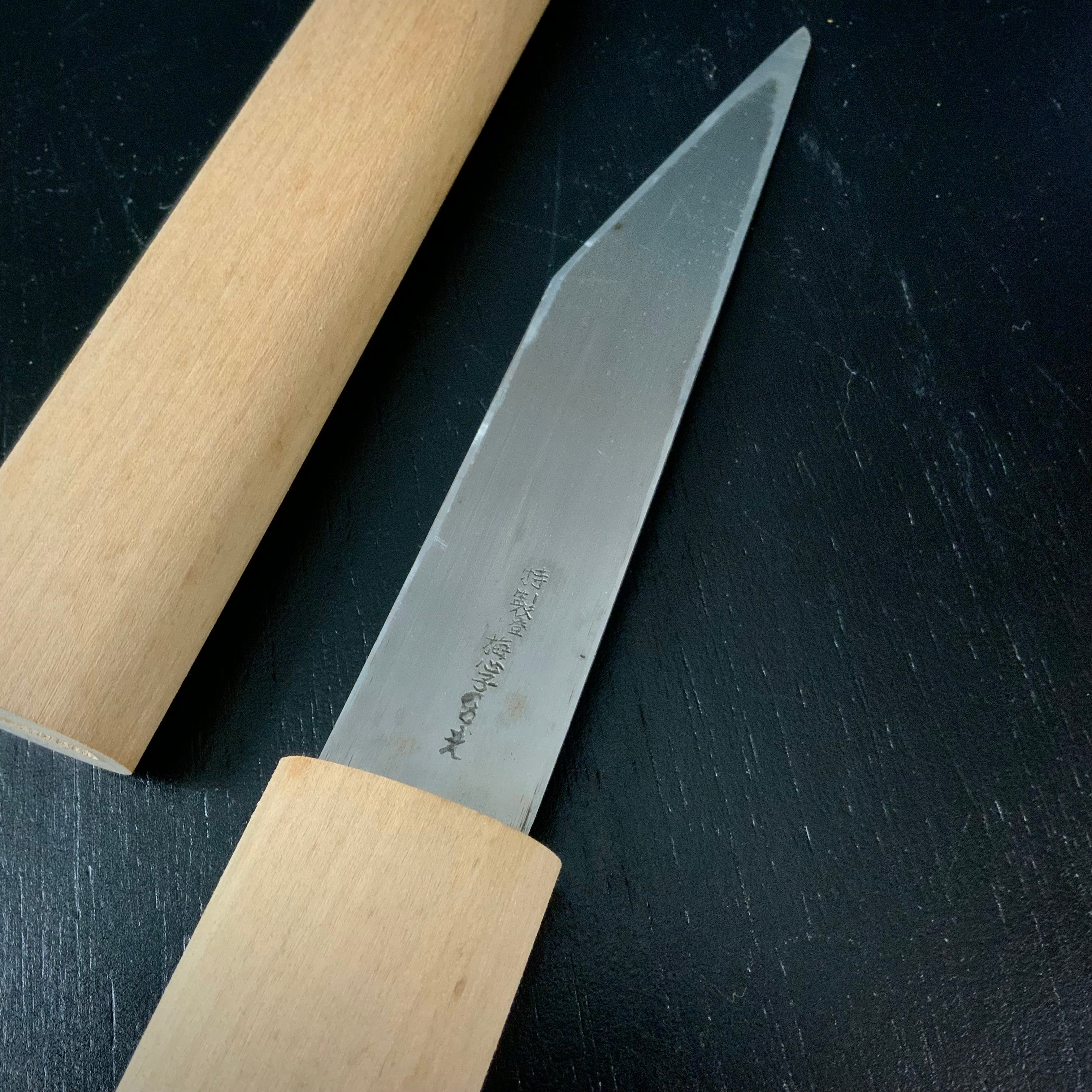 Baishinshi Kunimitsu Kuri Kokatana kiridashi type 梅心子圀光 繰り小刀 切出型 鞘付 24mm