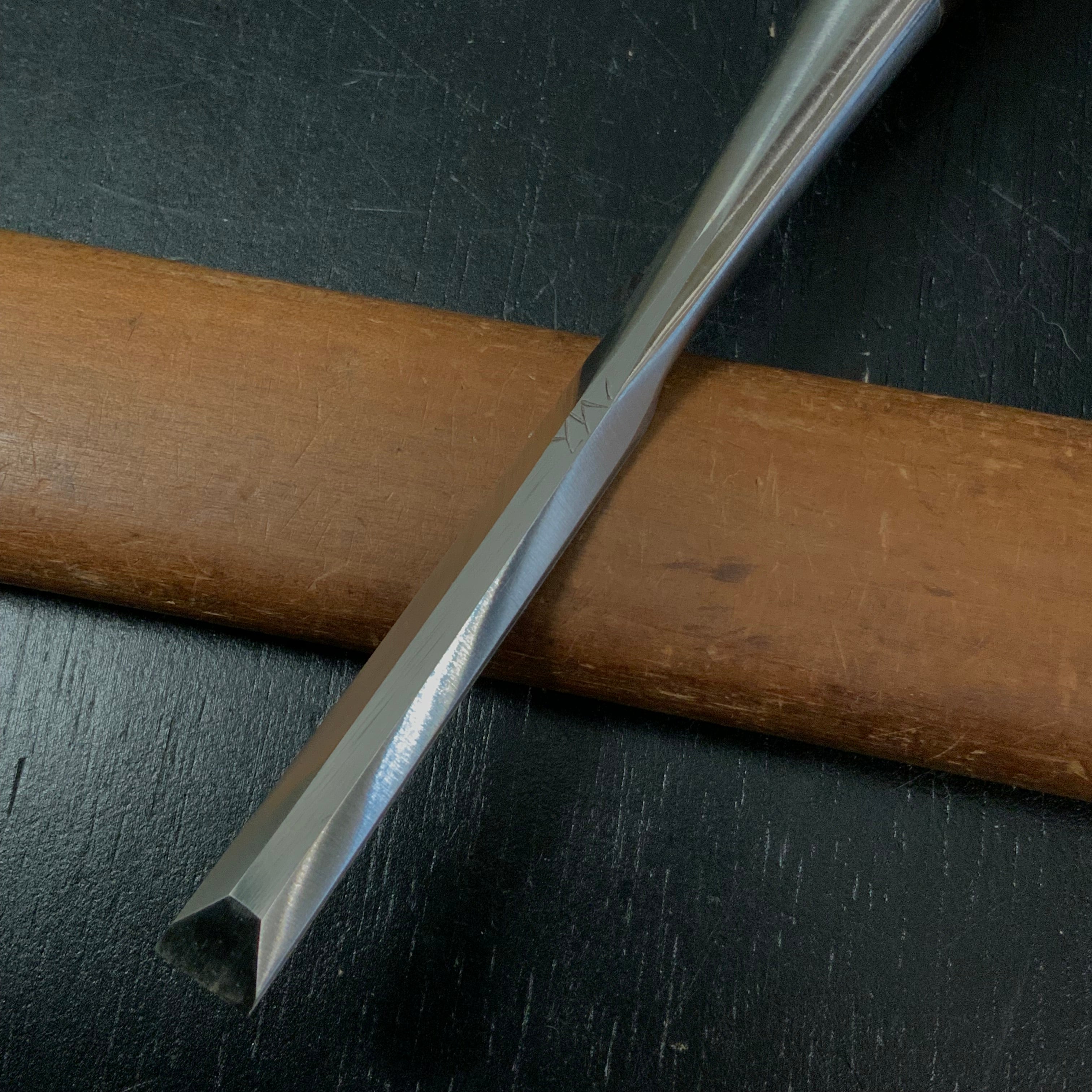 Old stock #10 Sukemaru 4th Masanori Wholesaler stamp High-Speed Steel Bench chisels 掘出し物 四代助丸 正則 ハイス鋼追入鑿 Oirenomi