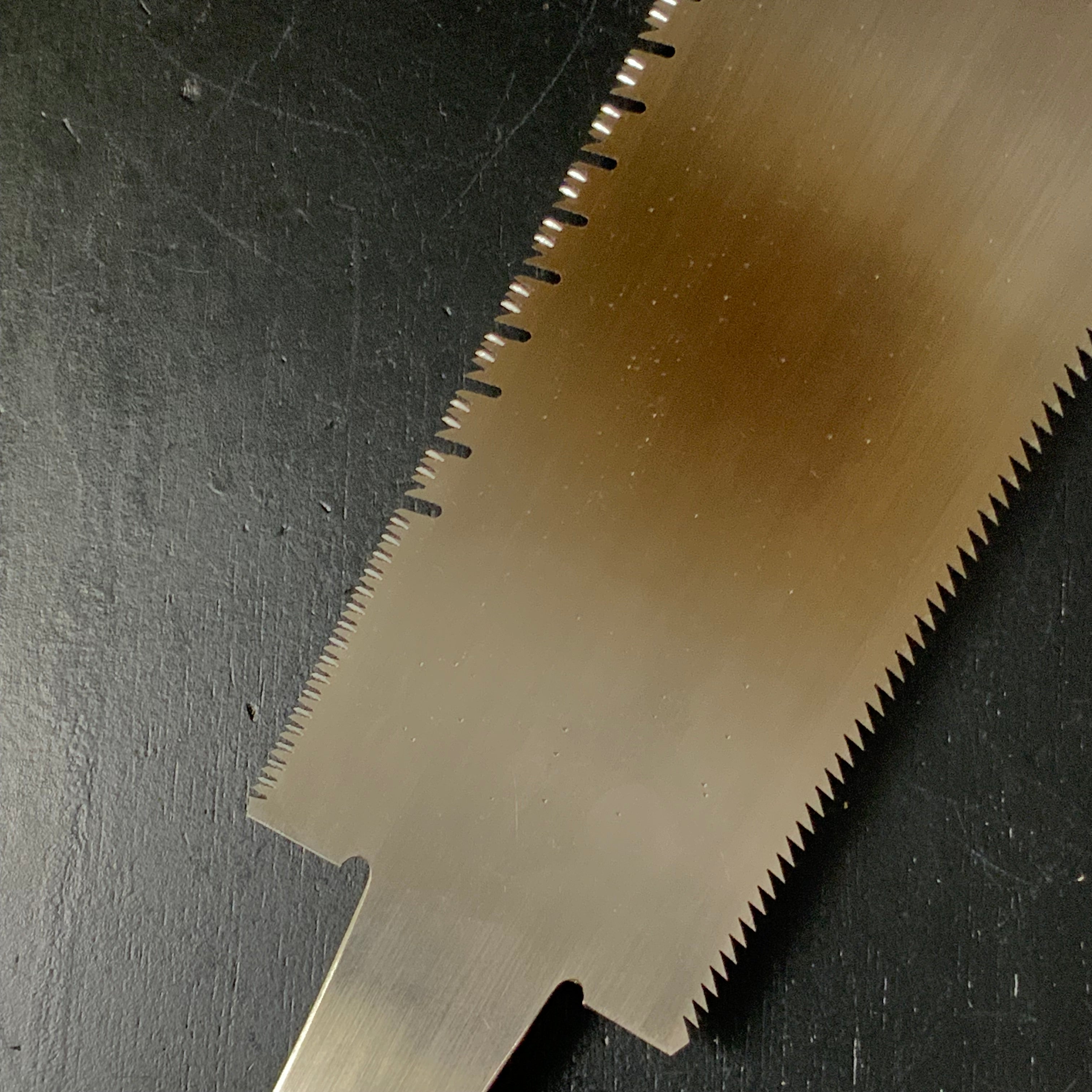 #197 Nagakatsu Double Edge (Ryoba) Saw with Eddy Type Handles For Hrad Wood 長勝鋸 両刃鋸 渦巻き柄 広葉材用 290mm