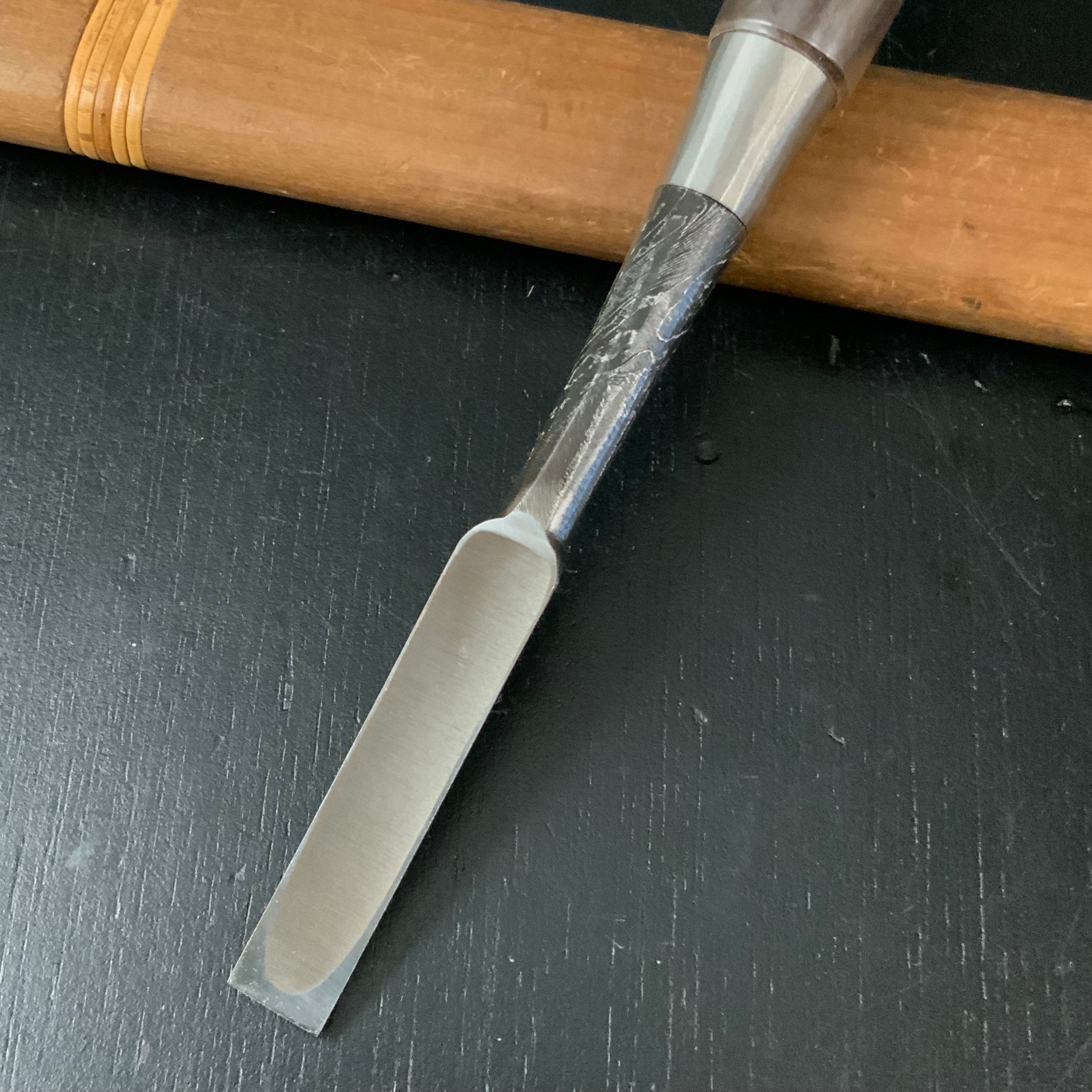 Tasai Masame Special Bench chisels with Cassia siamea handle 田斎作 柾目 追入鑿 鉄刀木柄 12mm