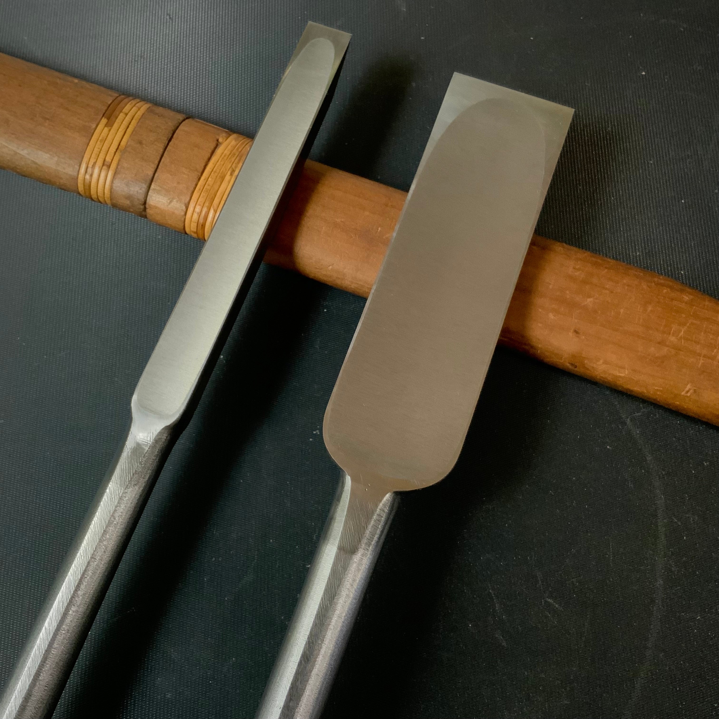 Tasai Fusetsu Slick Chisels (Anayanomi) 田斎風雪 磨仕上 香の突穴屋鑿 白樫柄 13.5mm 35mm