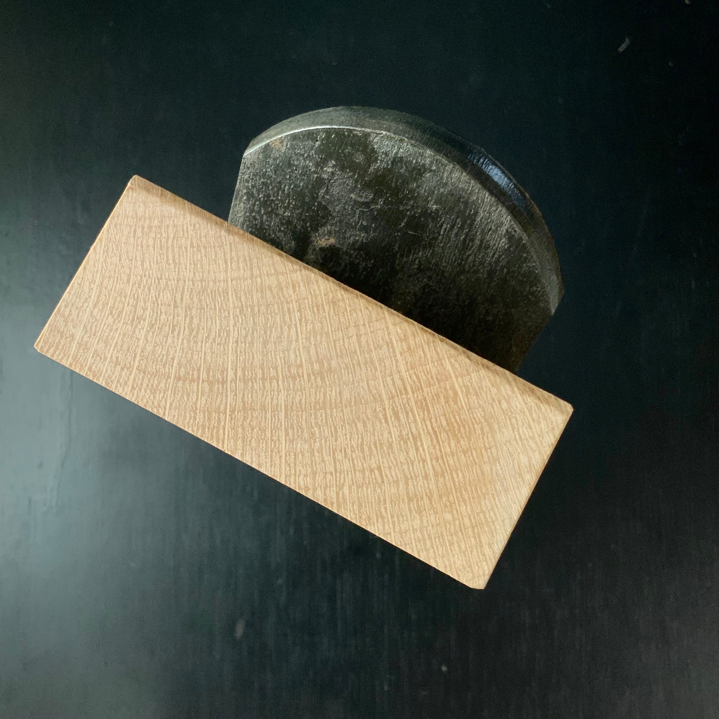 Old stock Otokomori Smoothing Plane (Kanna) by Ogatashixyushi 掘出し物 男盛 龍進斉小片秀士作 仕上げ鉋 70mm