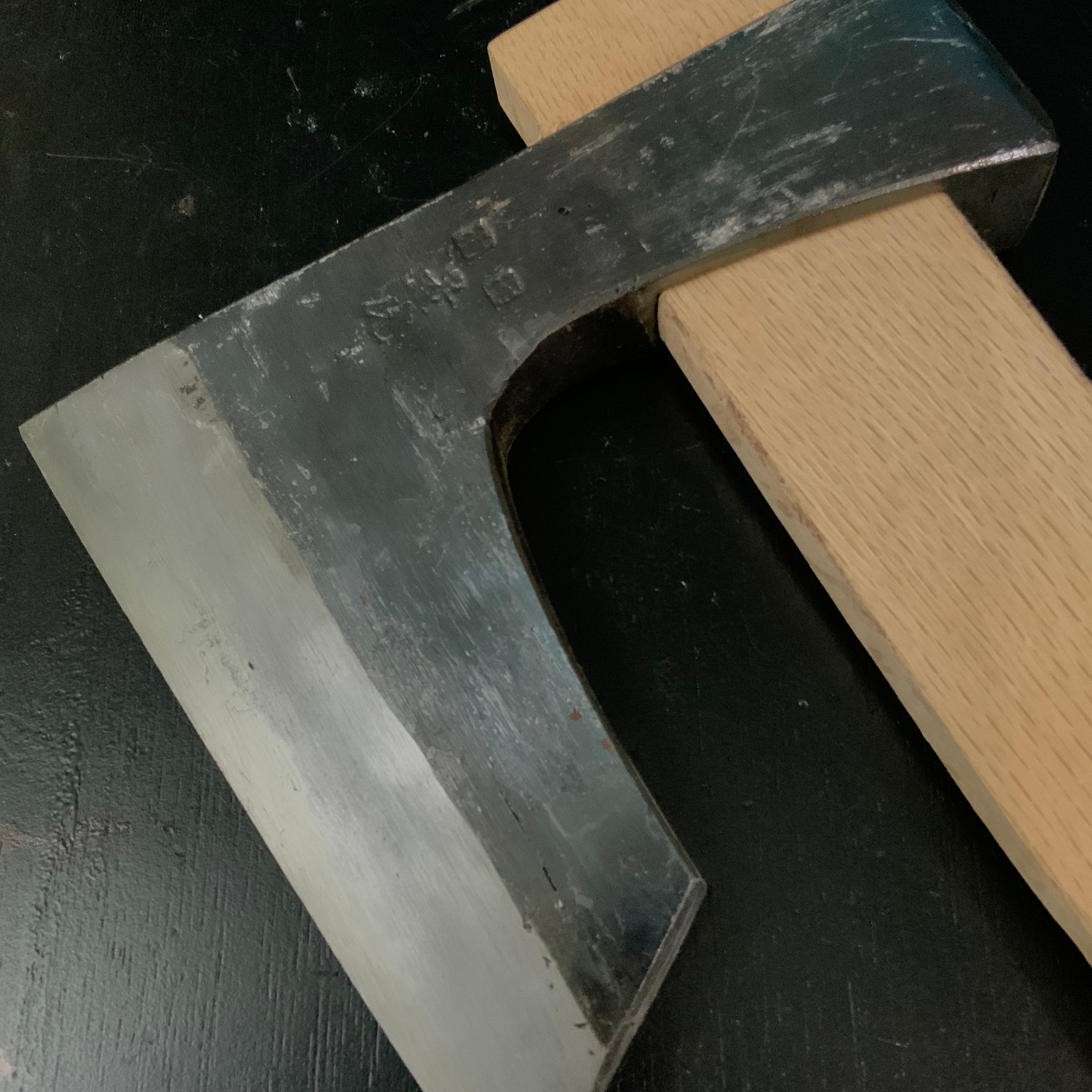 #Mk20 Old stock Japanese Carpenter's Axe 掘出し物 鉞 木割り斧 Masakari