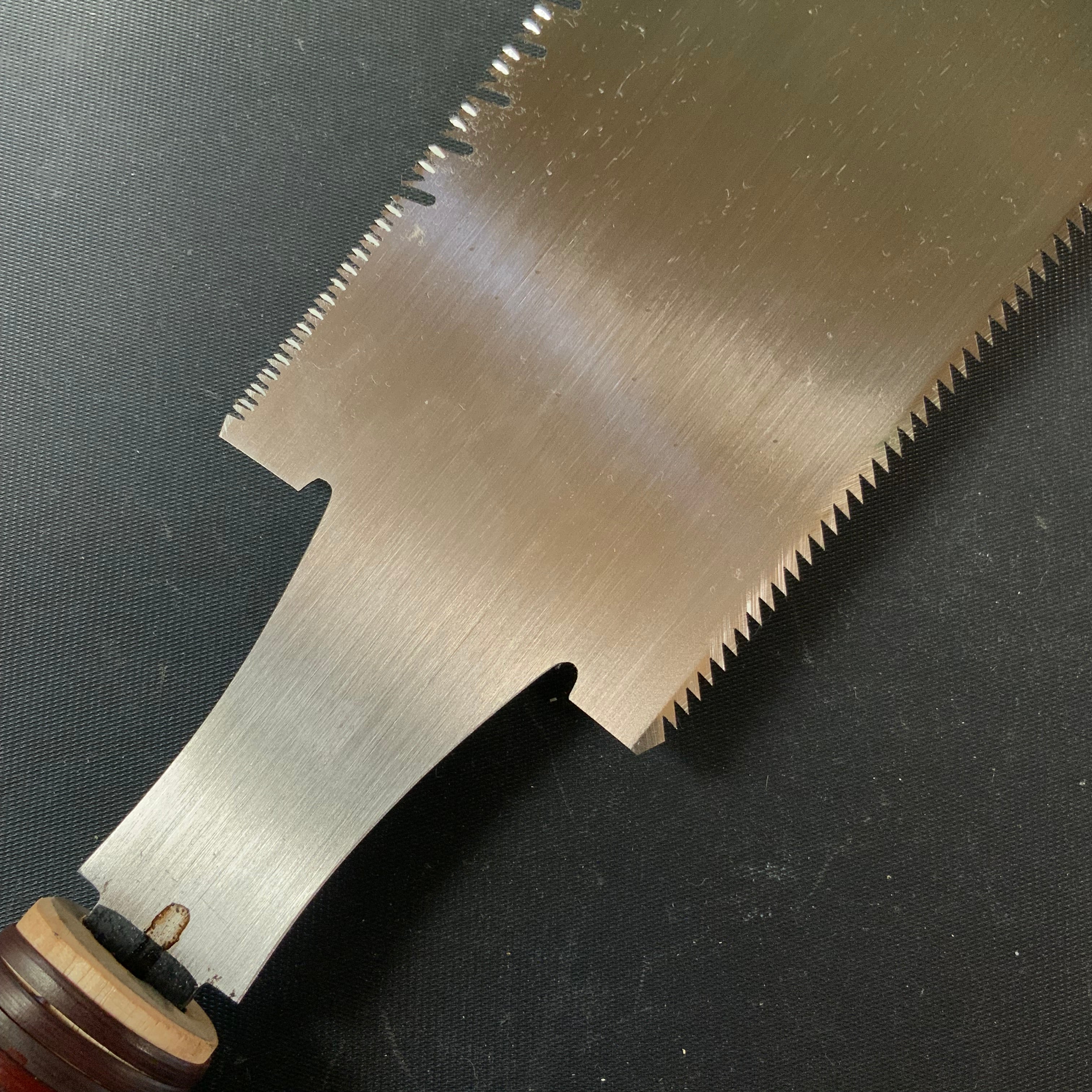 #101 Nagakatsu Double Edge Saw with Eddy Type Handles set by Kurashige 長勝鋸 渦巻き柄 両刃鋸 225mm