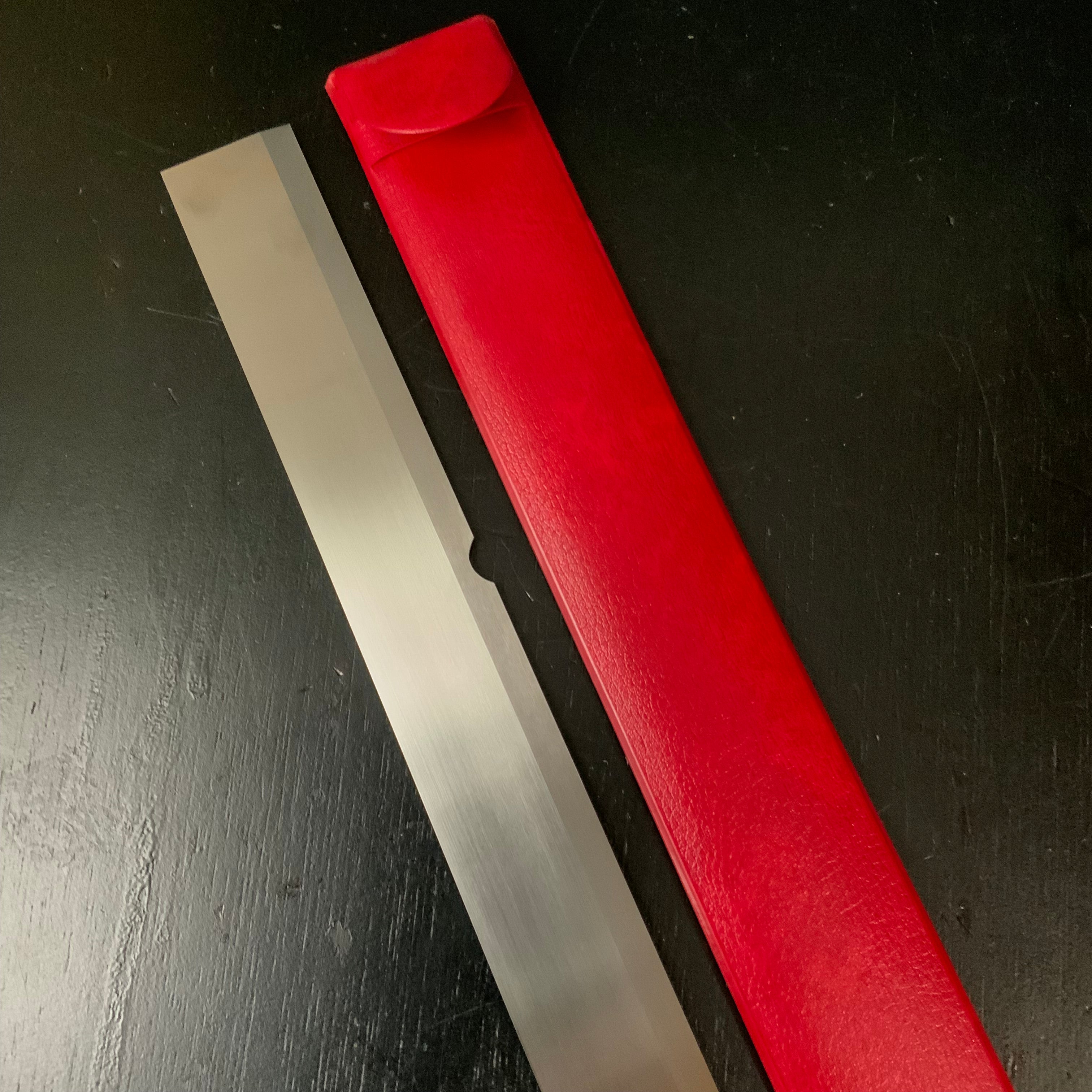 Straight edge 400mm Double edge recessed by MATSUI 松井精密工業 ストレートエッジ両刃 凹付 下端定規 400㎜