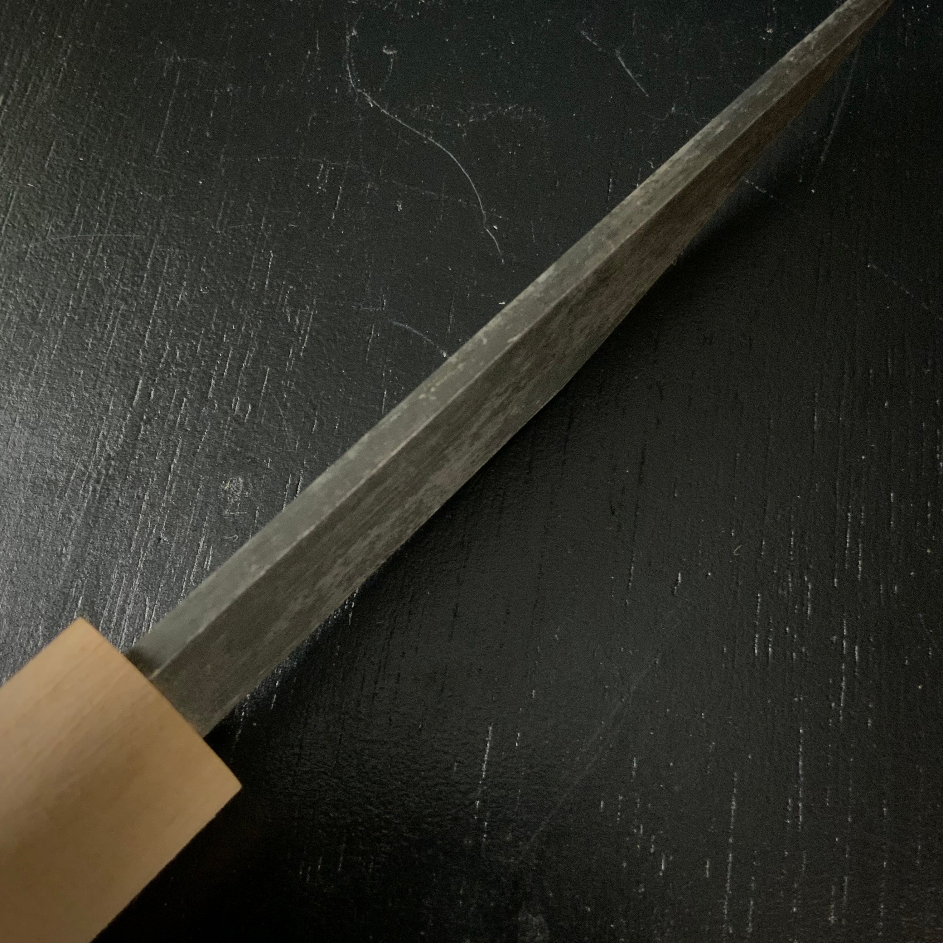 Baishinshi Kunimitsu Kuri Kokatana kiridashi type 梅心子圀光 繰り小刀 切出型 鞘付 24mm