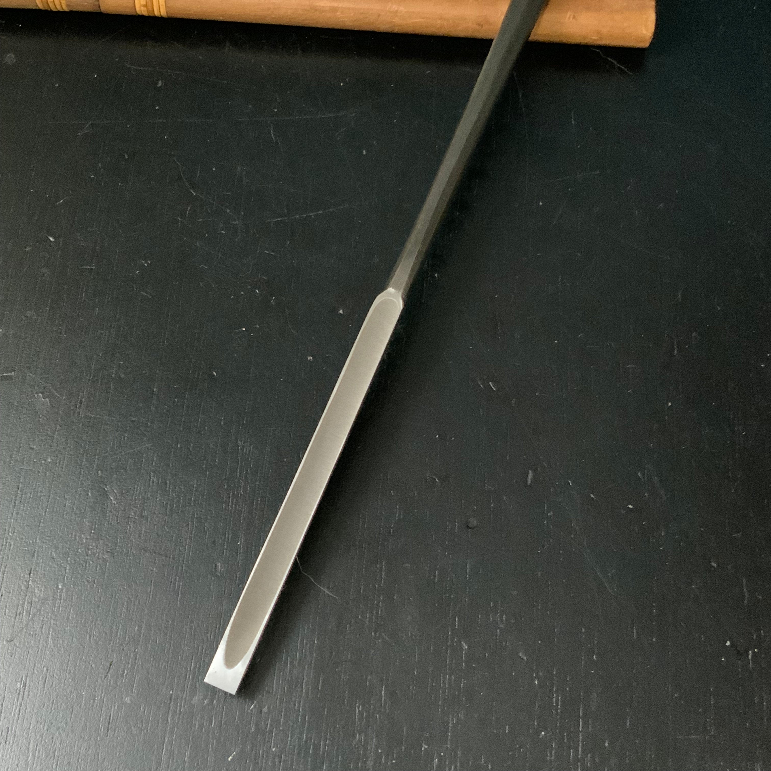 Tasai Special Slick Chisels (Anayanomi) with Japanese white oak 田斎作 特注面取香の突 穴屋鑿 白樫柄 9mm