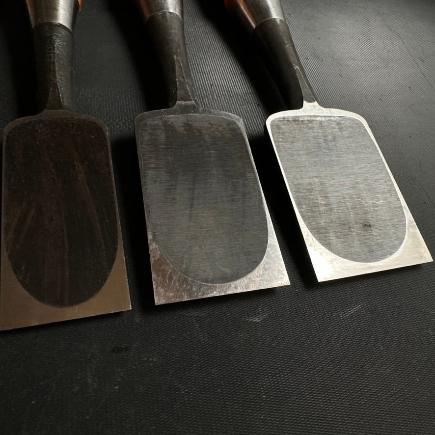 #M143 Mixed set for beginner Bench chisels set by unknown smith バラ鑿合わせ 初心者におすすめ 追入組鑿作者不明