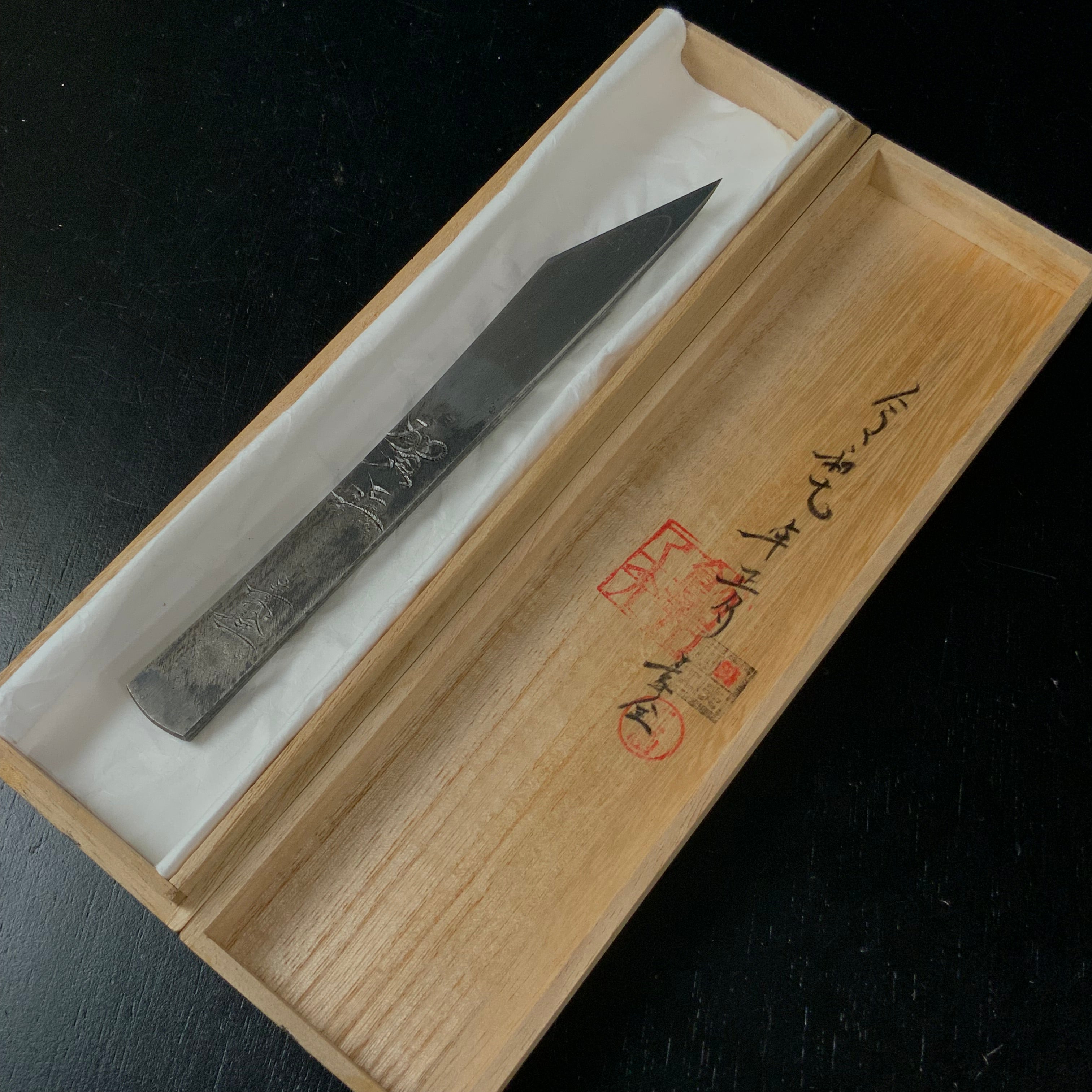 Gasho Hirotsugu Right hand Kiridashi by Sozen Carving 賀正 廣貢 素全作 切出し小刀 右 21mm