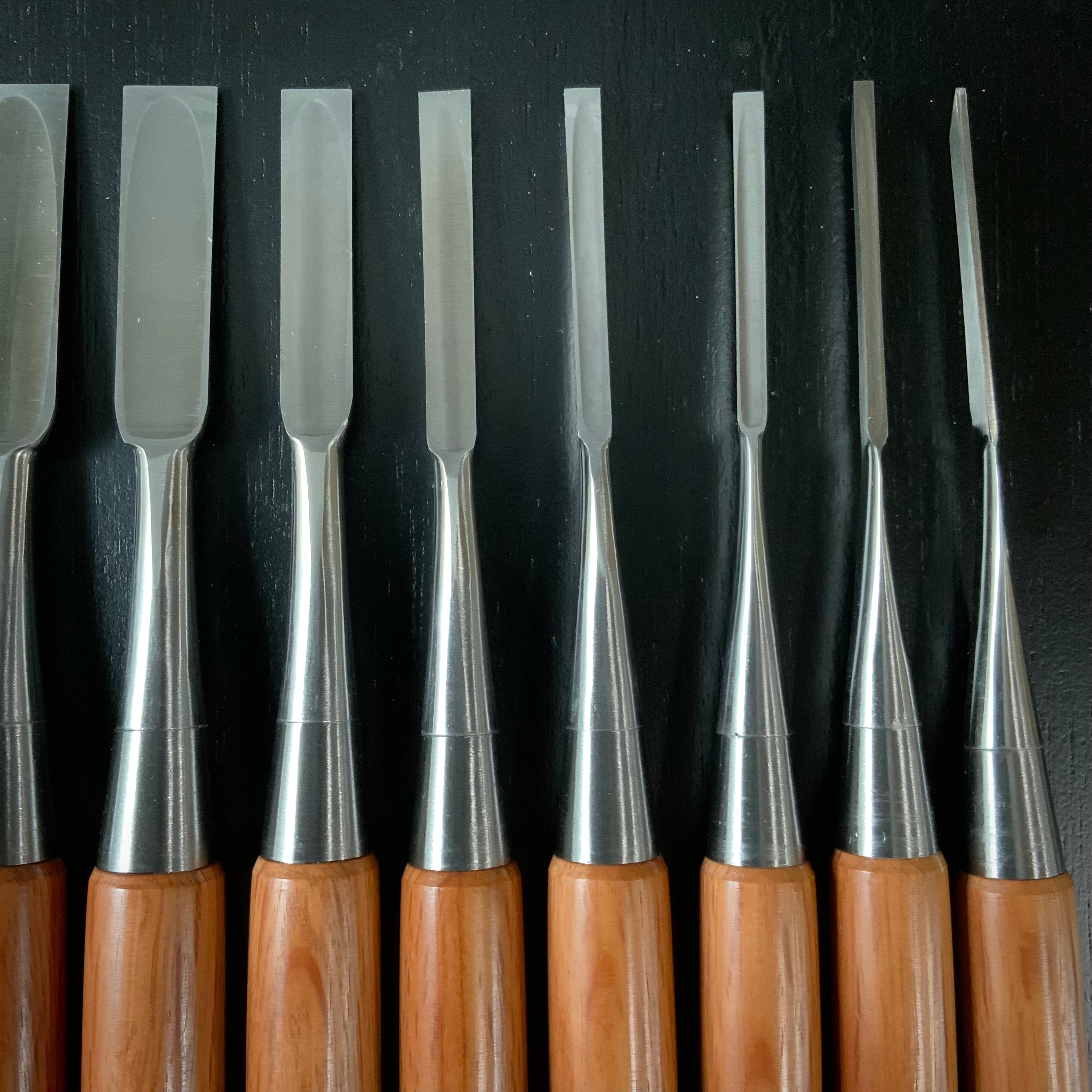 Sukeroku Sukemaru 3th High-Speed Steel Bench chisels set 三代助丸 碓氷淑郎 ハイス鋼追入鑿 助六 15本組 Oirenomi