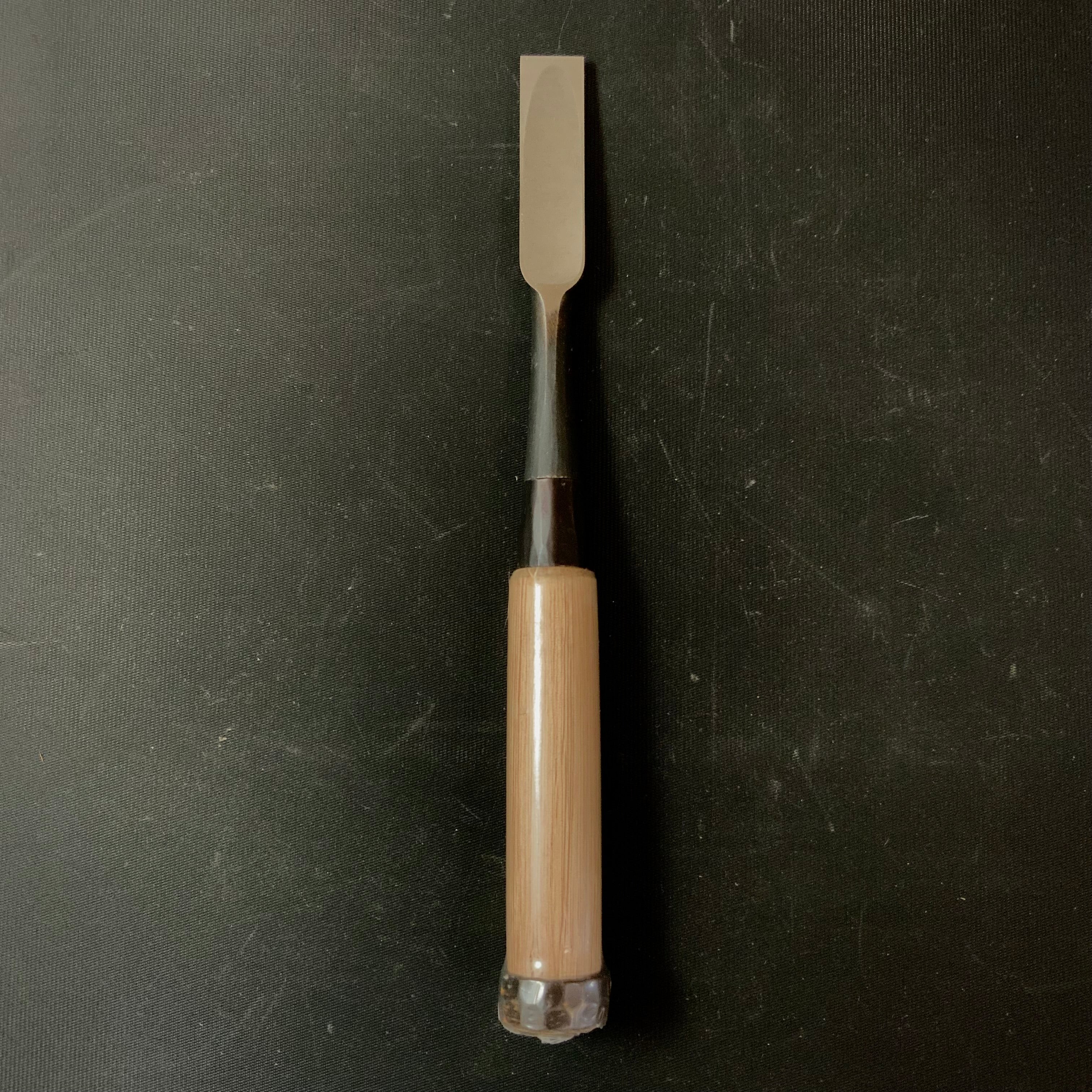 Tasai Bench chisels (Oirenomi) with blue steel 田斎作 黒仕上 追入鑿 芯付