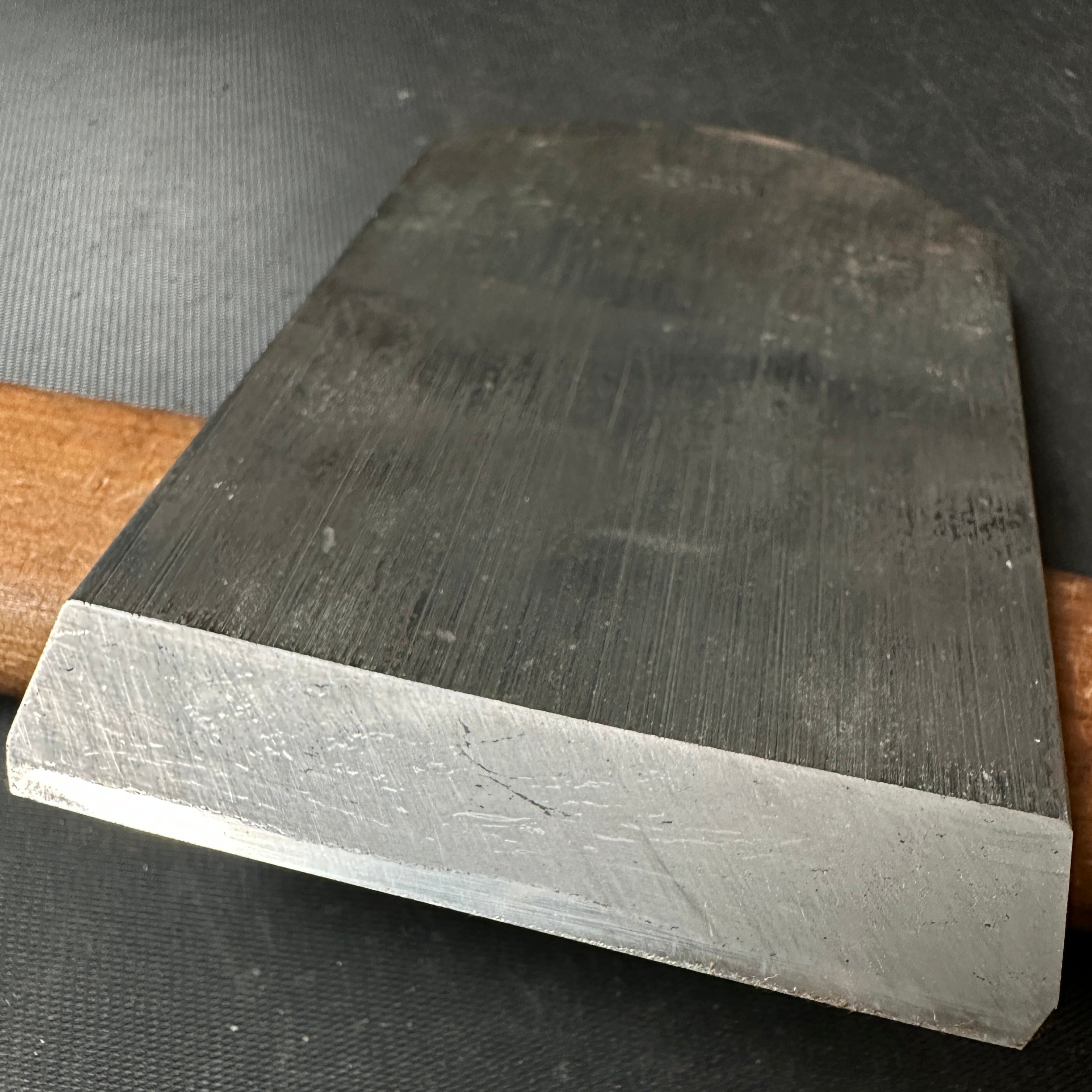 Old stock #2 Kanju Smoothing Plane by Chiyotsuru Nobukuni 掘出し物 三代目千代鶴作 寬寿 仕上げ鉋 70mm No.43461