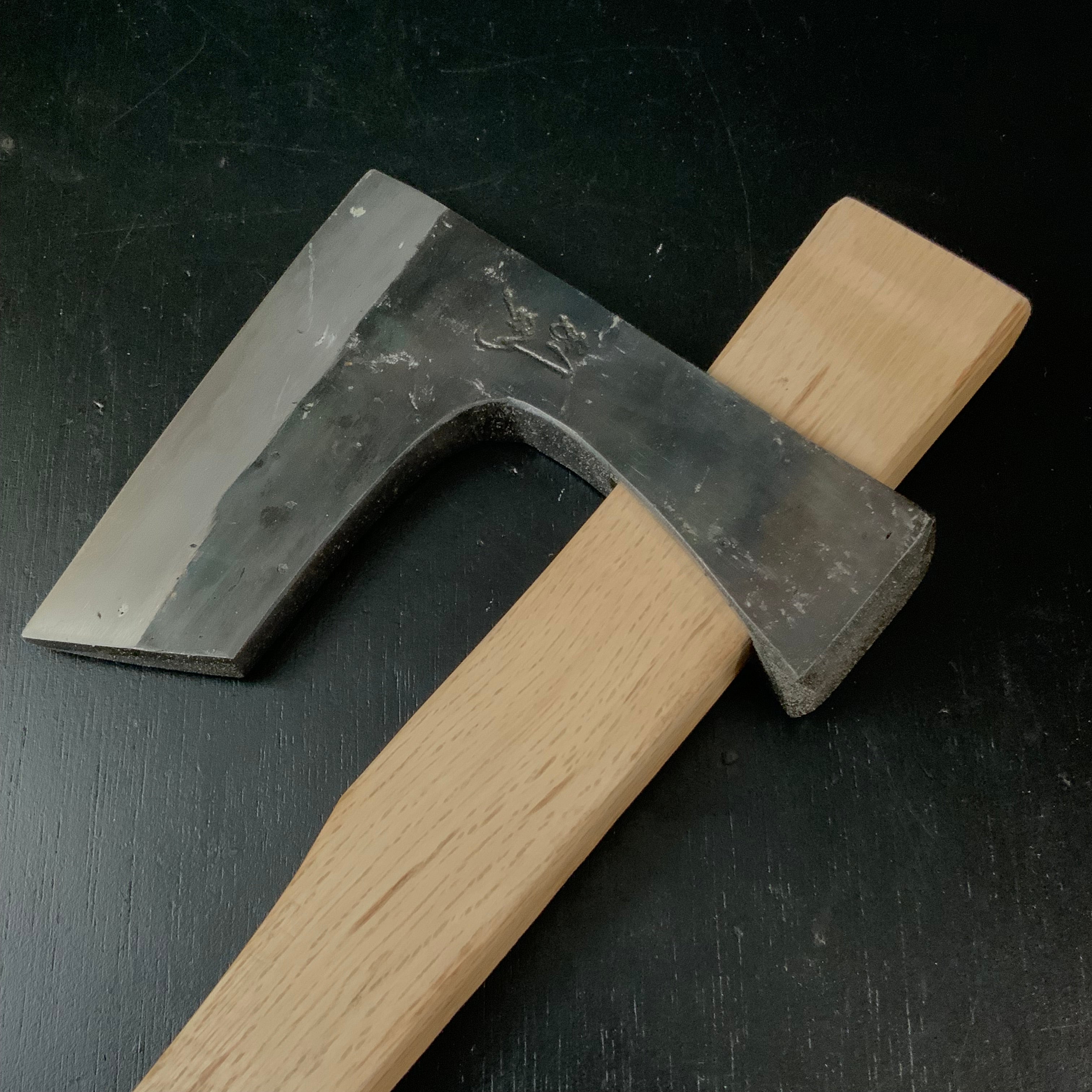 #Mk16 Old stock Japanese Carpenter's Axe 掘出し物 鉞 木割り斧 Masakari