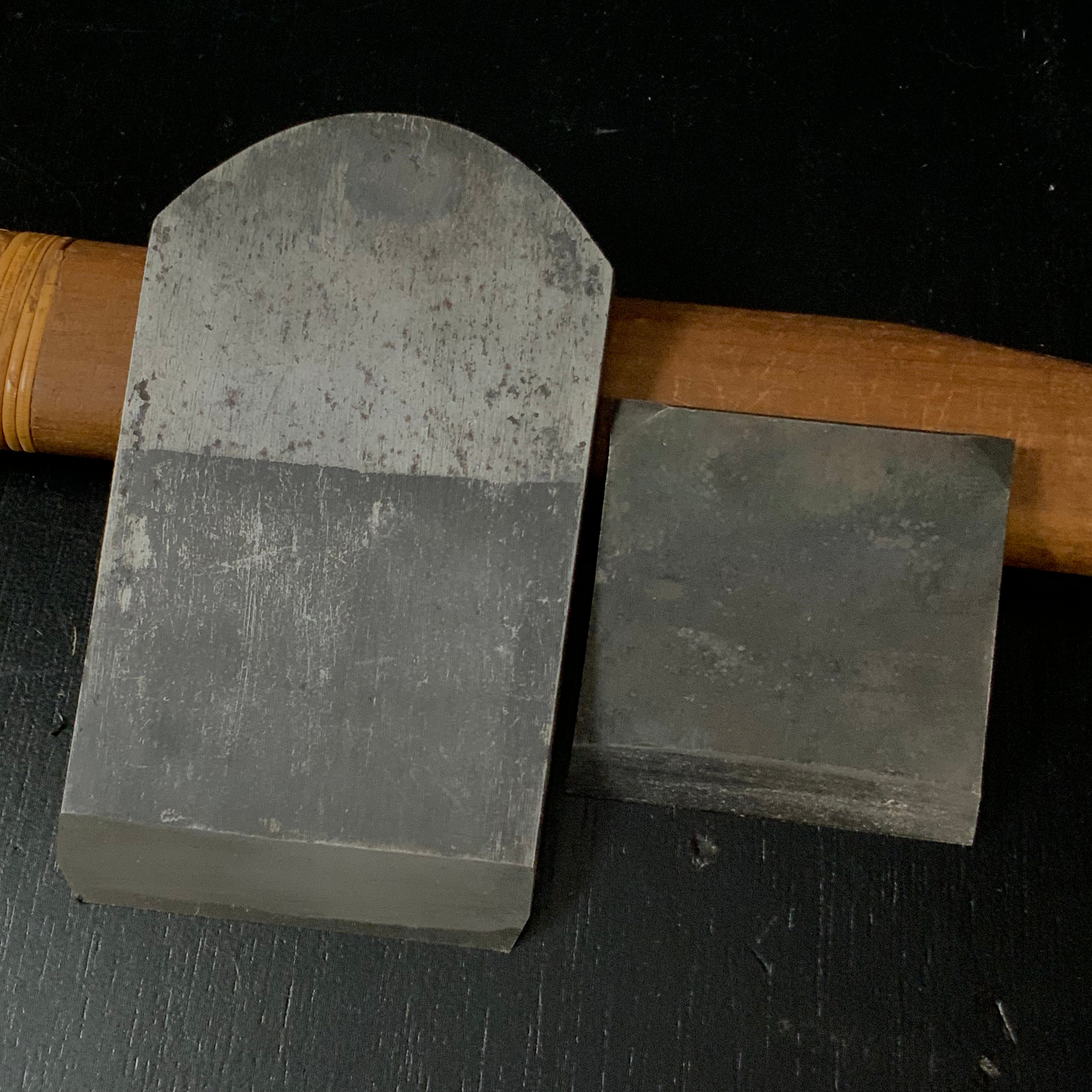 second class goods Hironobu Smoothing Plane (Kanna) by Ishido Master 石堂輝秀作 博信 矢羽根鉋 仕上げ鉋 65mm