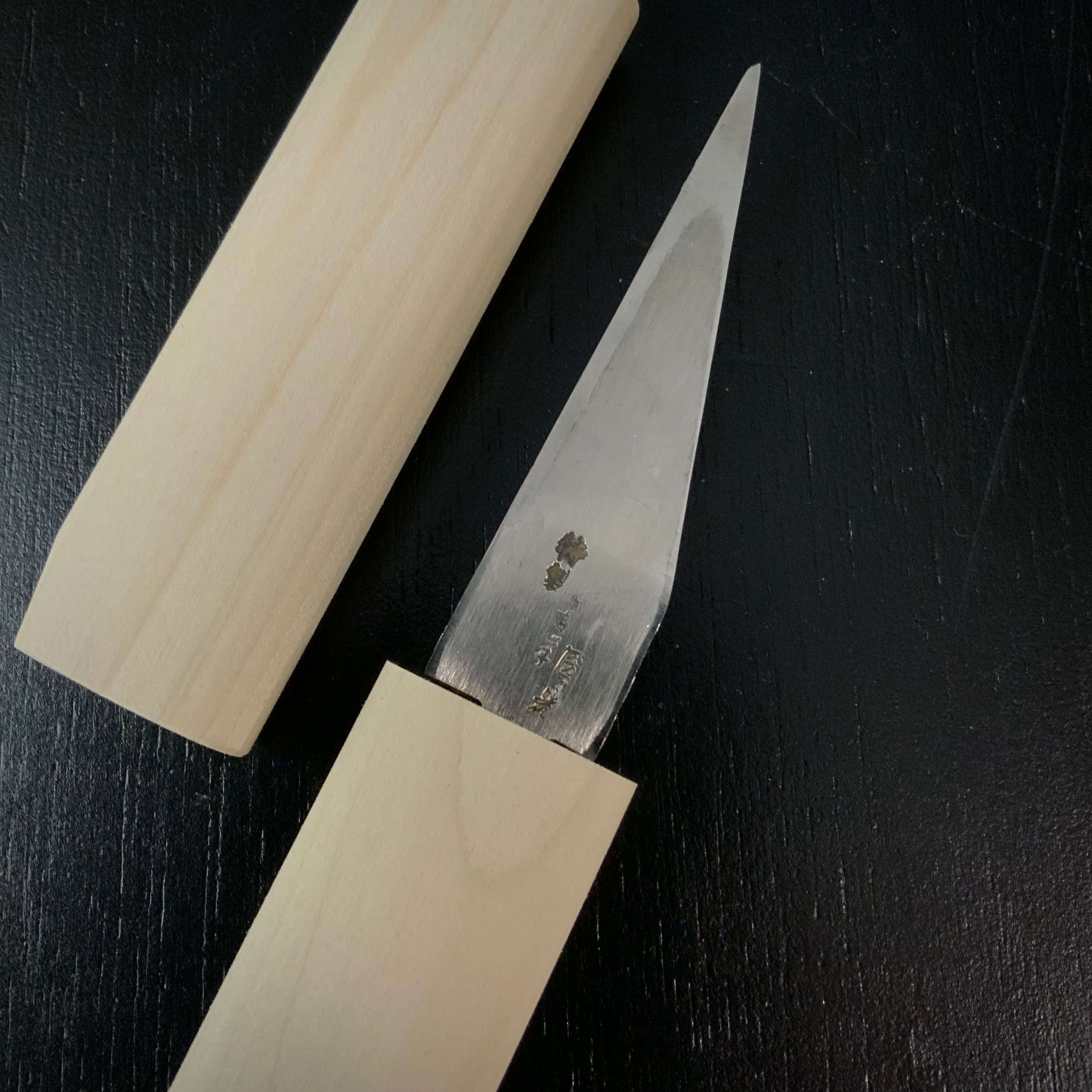 Baishinshi Kunimitsu Long Type Kokatana kiridashi type left hand 梅心子圀光 長刃小刀 特製 鞘付 左 79mm