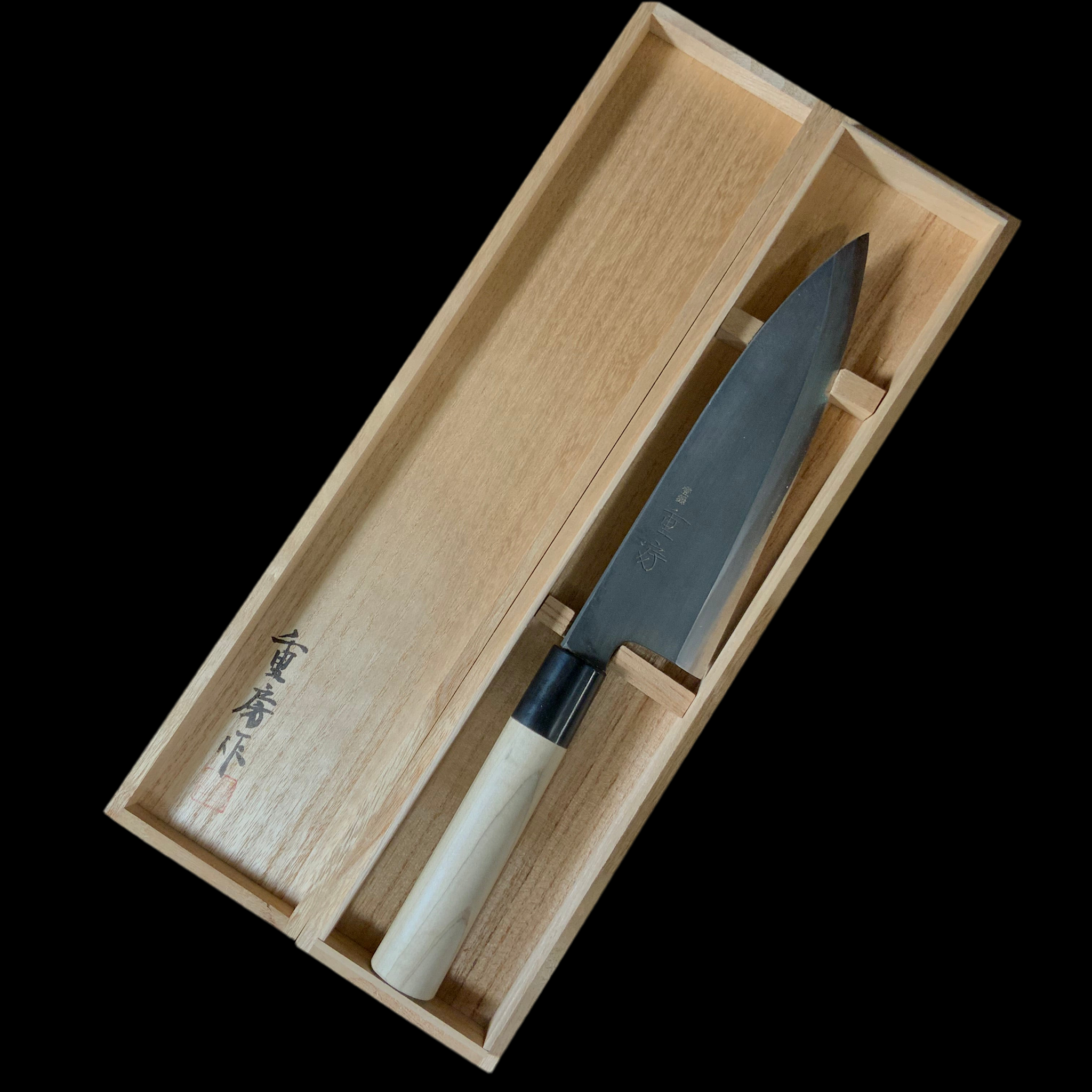 Shigefusa kurouchi Deba Knife by Tokifusa Izuka 飯塚解房 重房作 黒 Shigefusa kurouchi Deba Knife by Tokifusa Izuka 飯塚解房 重房作 黒