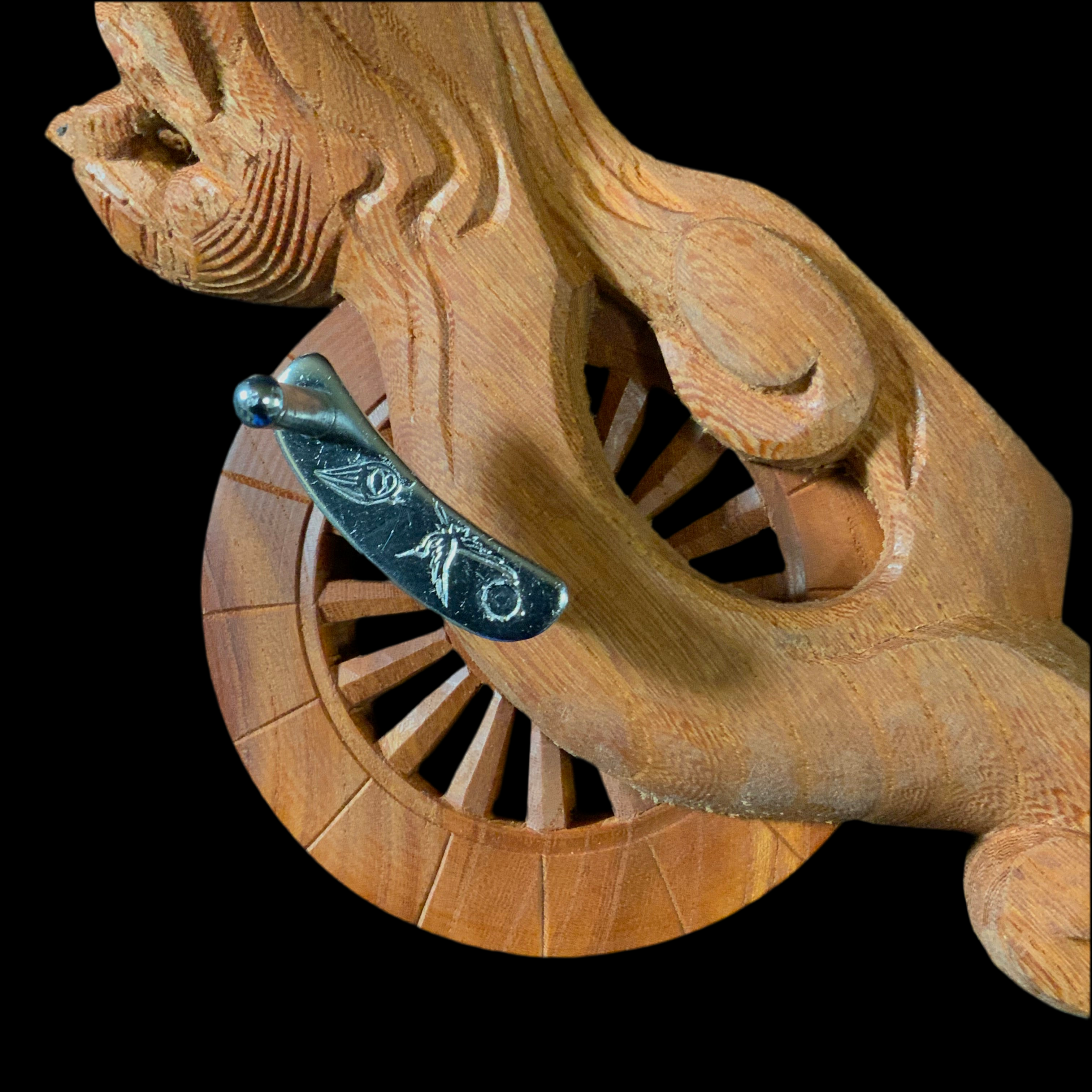 #ST60 坪辰作 鶴亀 墨壺 255mm Japanese Carpenter Ink Pot Traditional Measuring Tools Sumitsubo by Tsubotatsu