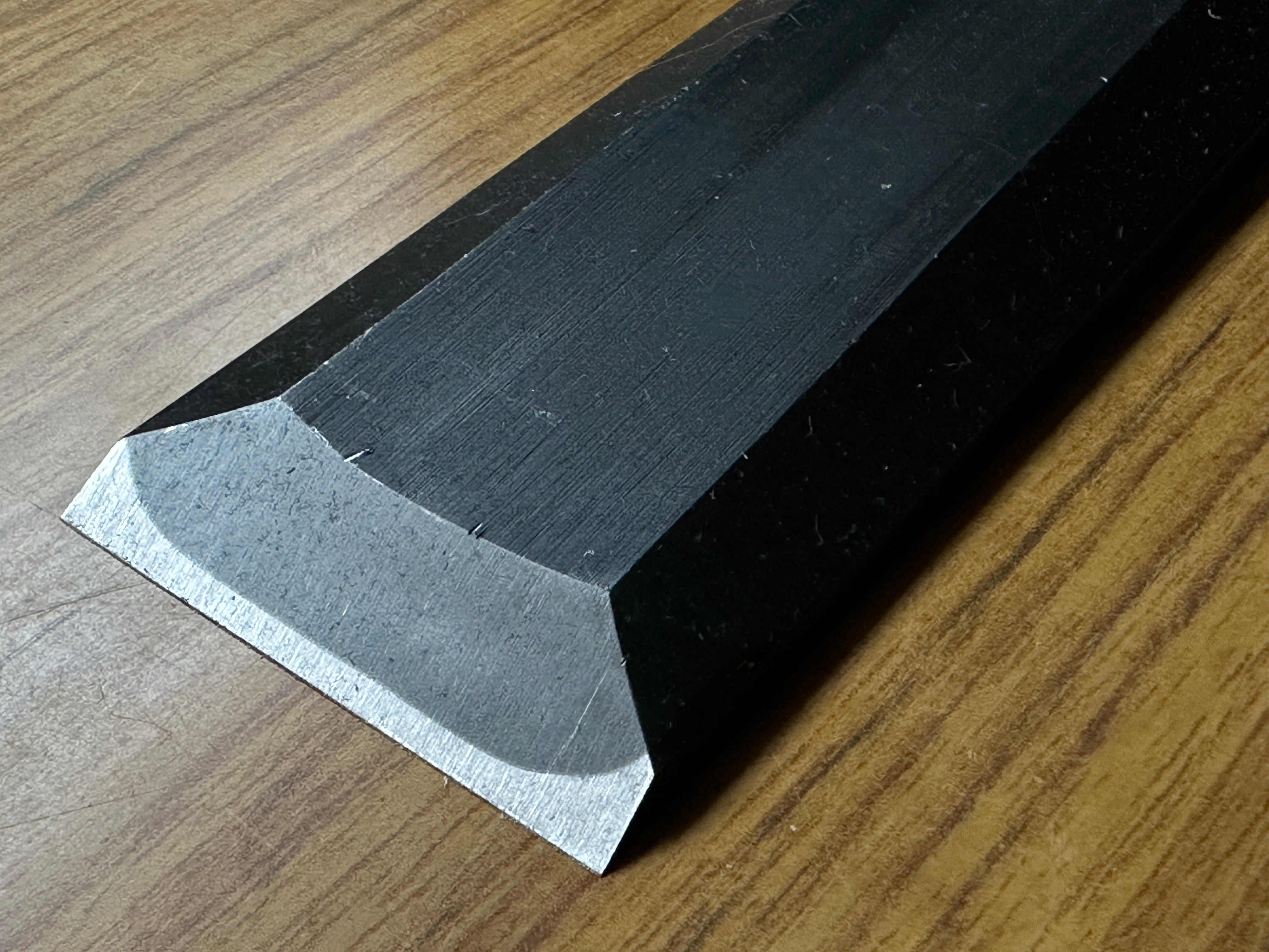 Old stock #2 Koshihide Slick Chisels set with white steel 掘出し物 越秀 本突き組鑿 48,24mm Ootsuki-nomi, Hontsuki-Nomi