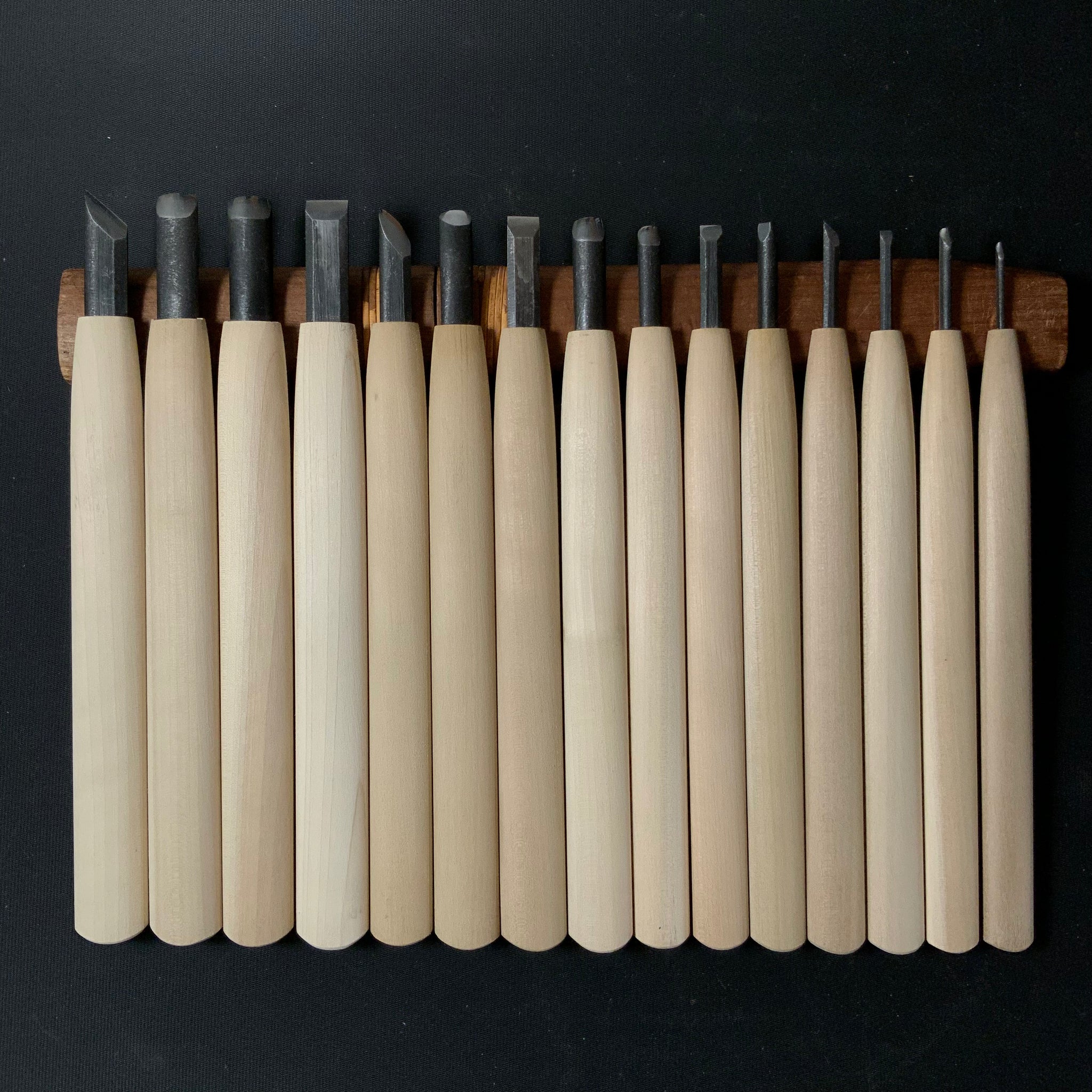 Kan Carving chisels set with Super Blue steel by Chousei 冠 彫刻刀
