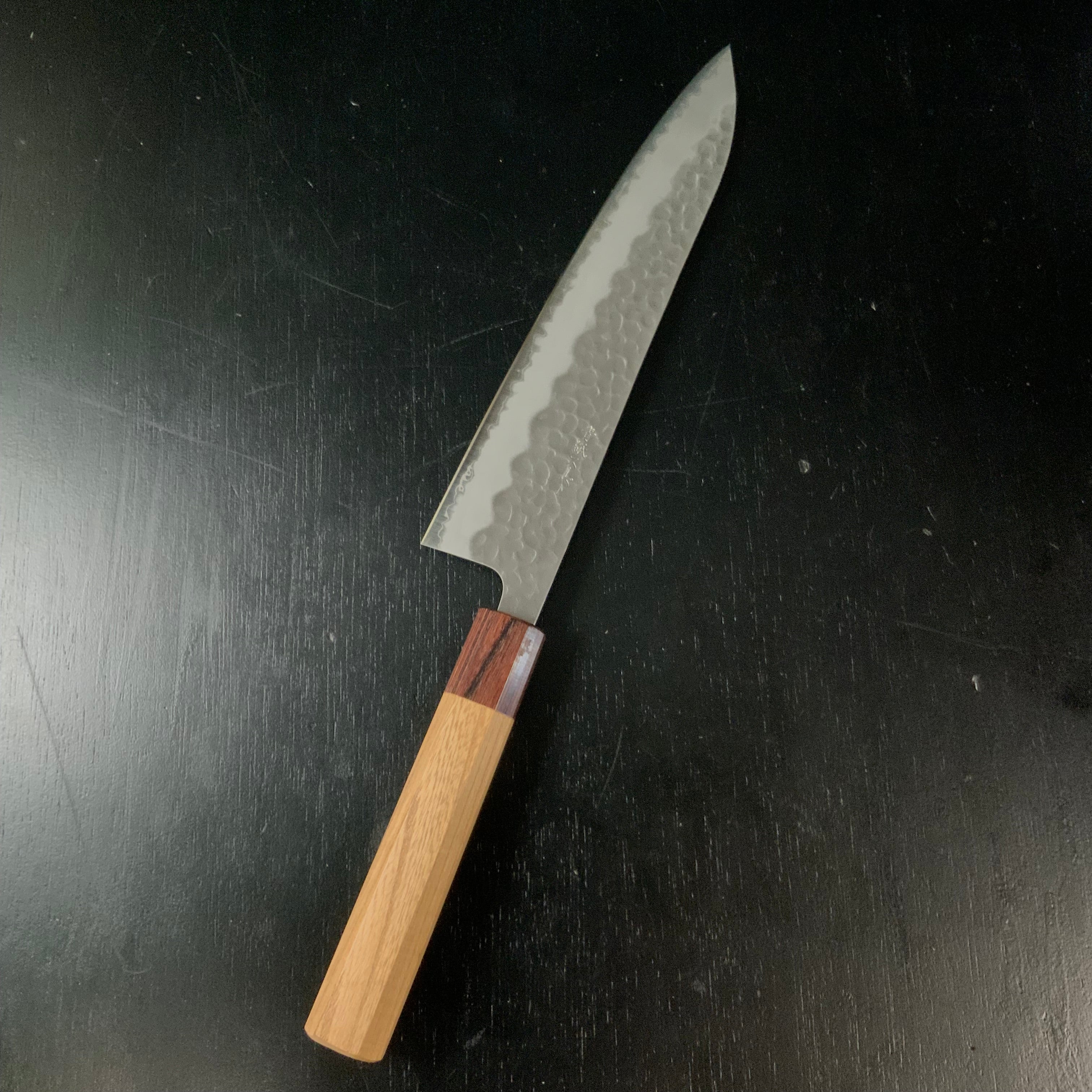 Tsuchime Finish Chef knife Gyuto Blue Steel 切れるよろこび 牛刀 槌目仕上 青紙鋼 210mm