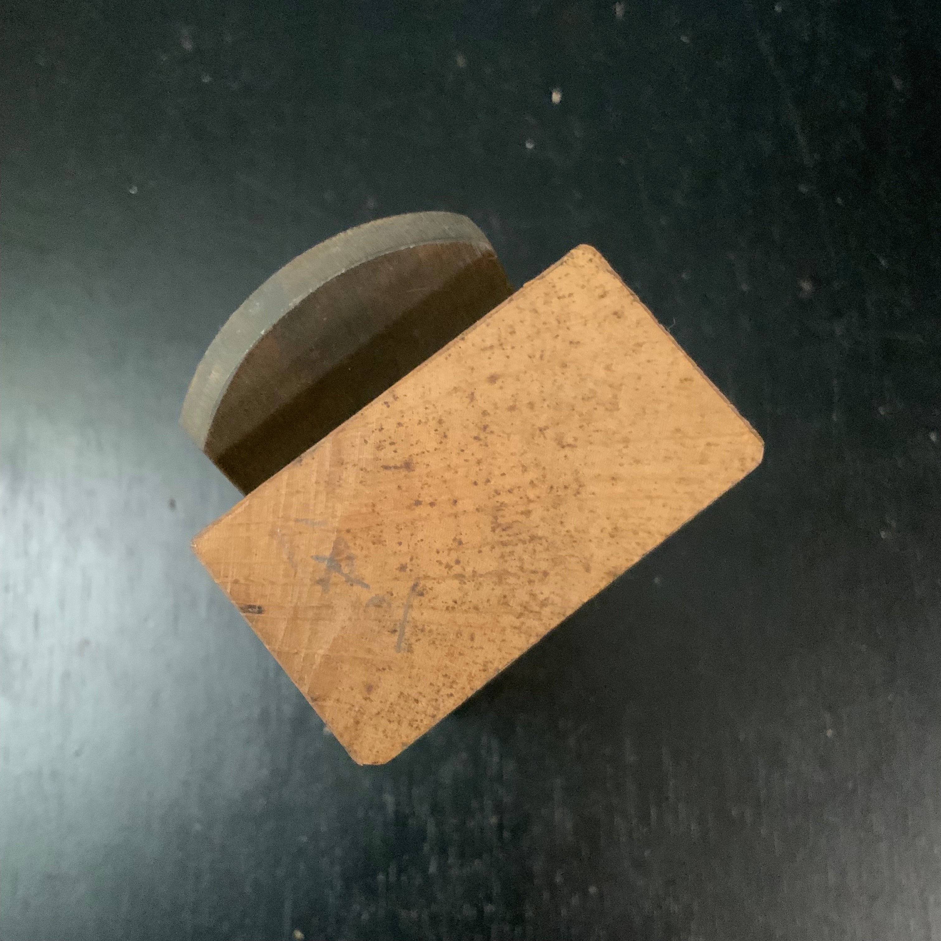 Old stock Sadamitsu Small Plane (Kanna) 掘出し物 貞光 小口鉋 42mm