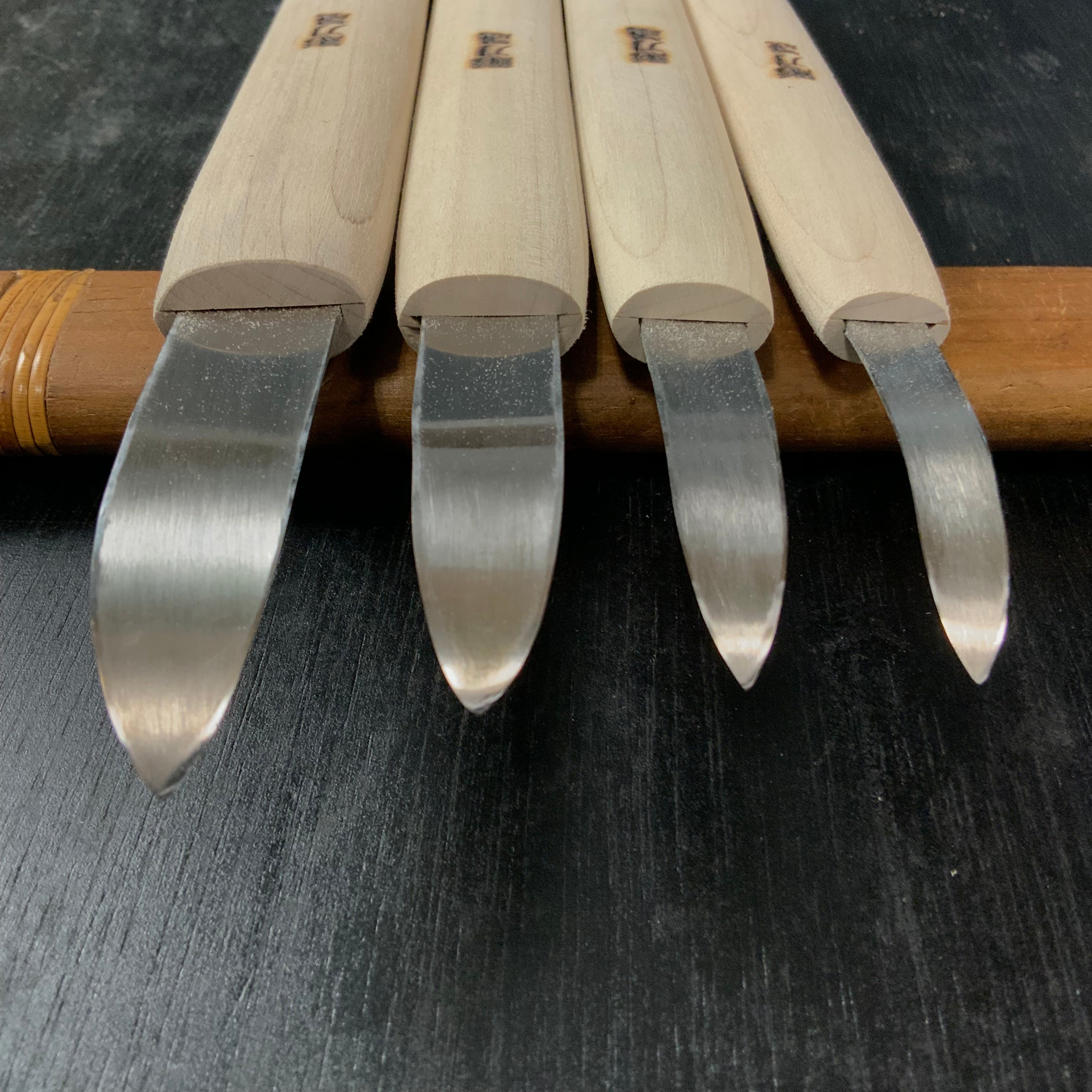 Chotousei #3 Yari Kanna (short Handle) with white steel 槍鉋(小) 彫刀晟 小倉彫刻刃物製作所 45mm