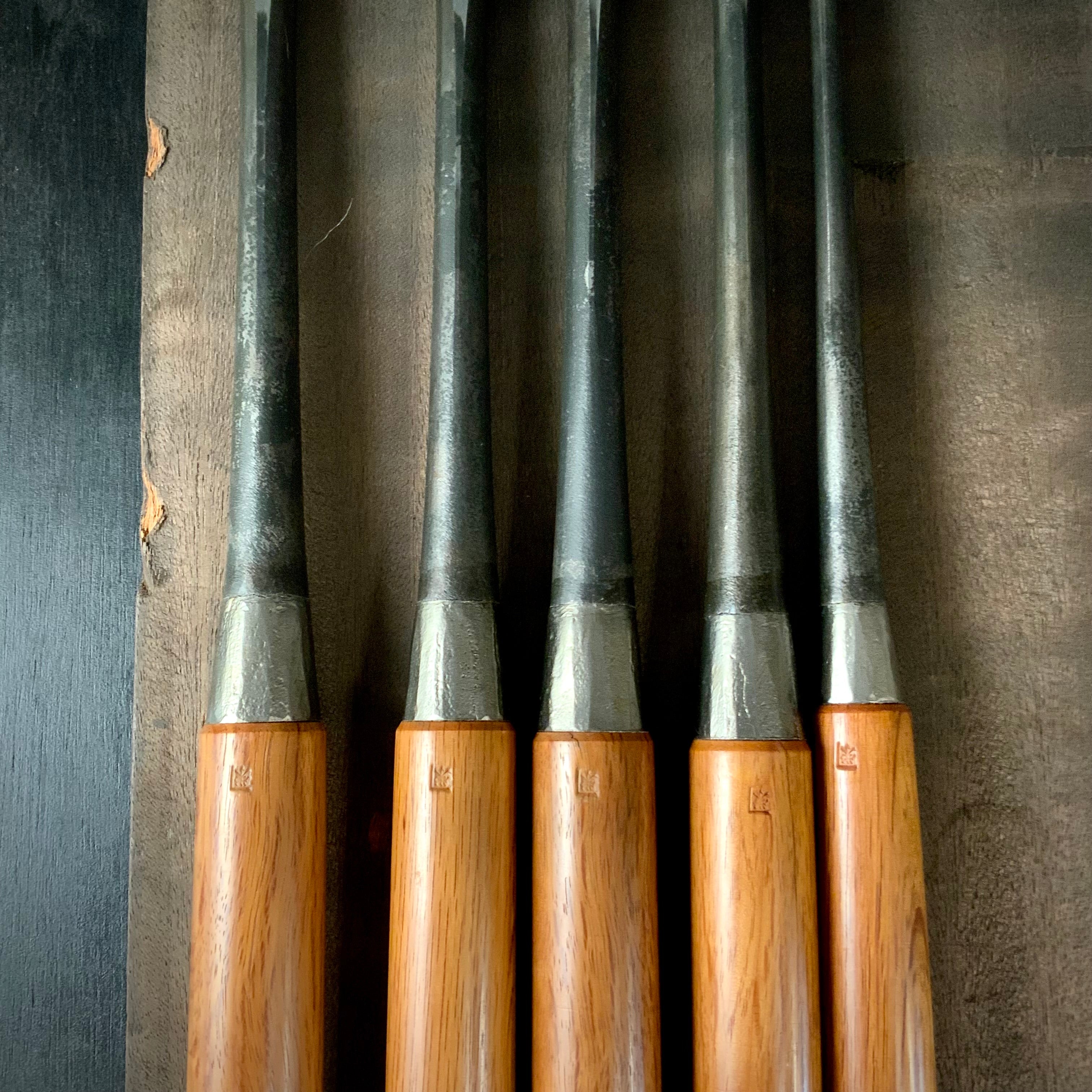 Kunikei Old stock #3 Slick Chisels by Ikeda Yoshiro (Ootsuki-nomi, Hontsuki-Nomi) 掘出し物 池田慶郎氏 三代目国慶作 本突き鑿
