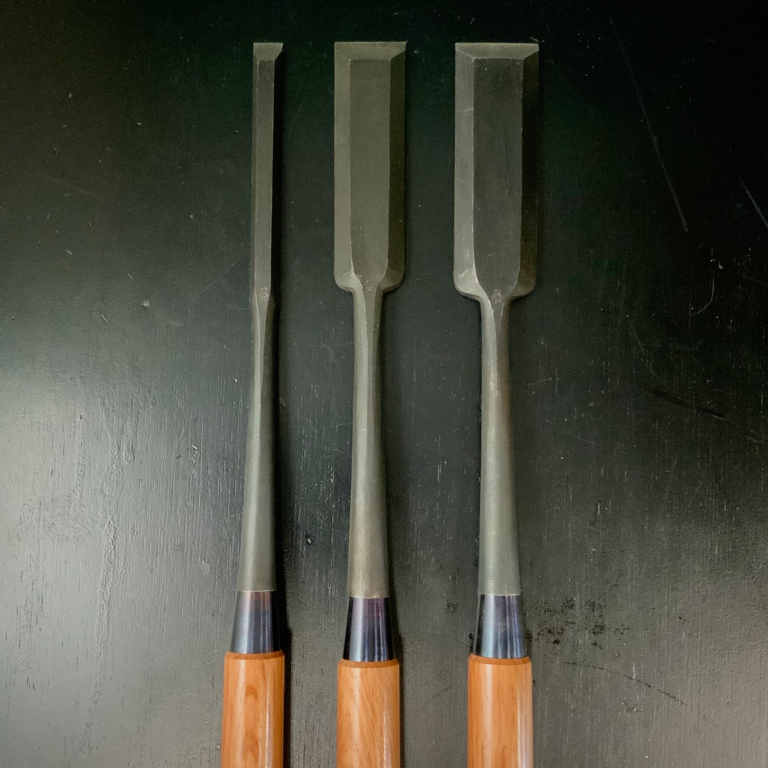 Kouetsu Slick Chisels (Hontsuki-Nomi) by Chuutarou Imai 侊悦 本突き鑿 15,36,42mm