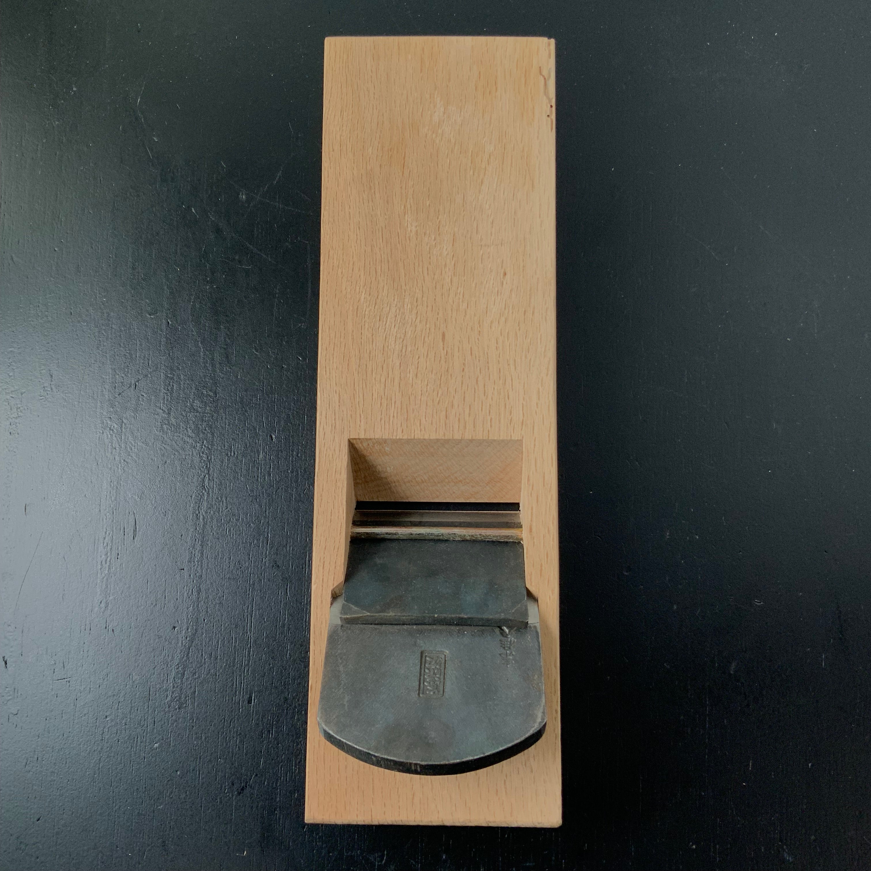 Old stock Azuma-Tenji Long body Plane (Nagadai-Kanna) with Red Oak dai 掘出し物 東伝次 石橋藤七作 長台鉋 赤樫台 65mm