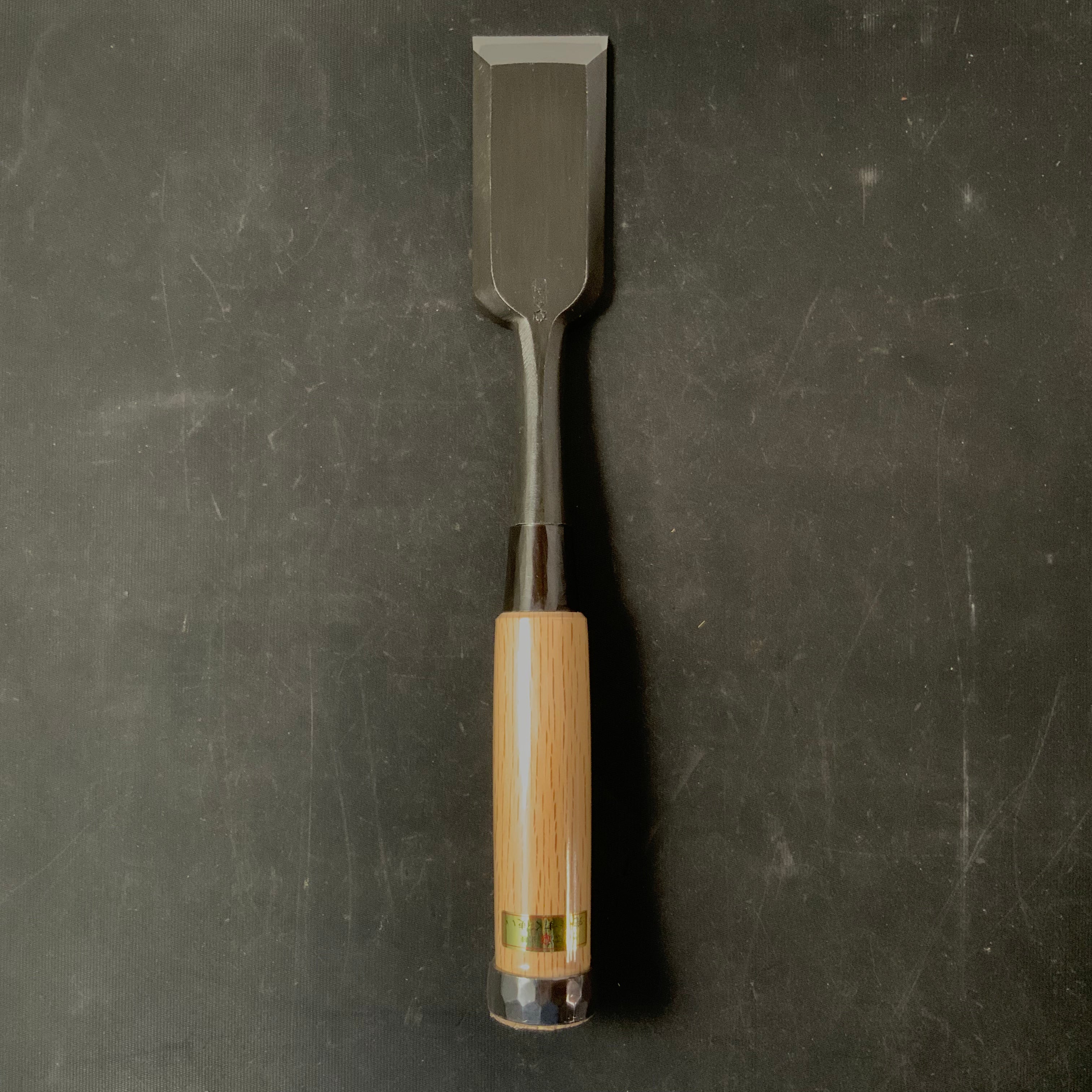 Tasai Timber chisels (Tatakinomi) with blue steel 田斎 黒仕上げ 叩鑿 42mm