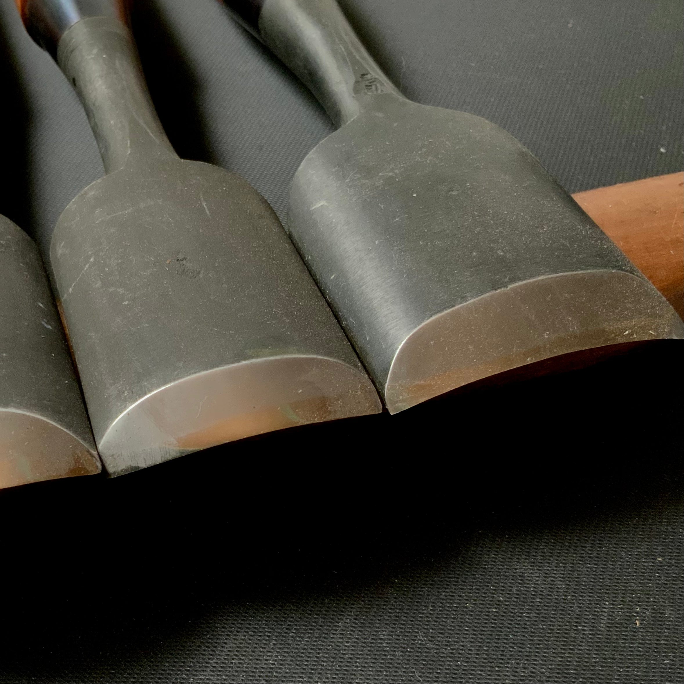 Old stock #1 Uchimaru-Nomi Gouge Chisels set 掘出し物 内丸鑿 10本組鑿