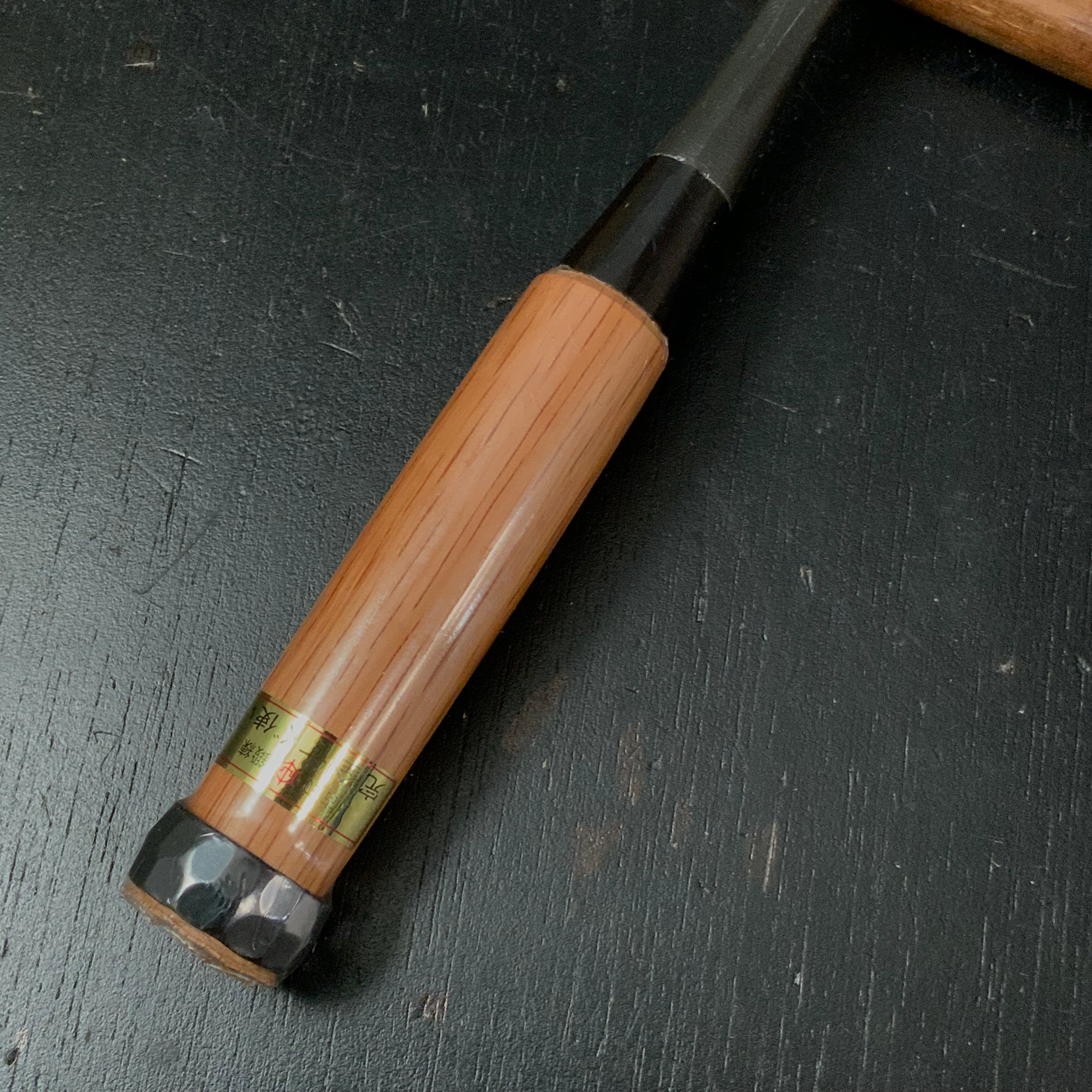 Tasai Bench chisels (Oirenomi) with blue steel 田斎作 黒仕上 追入鑿 15mm