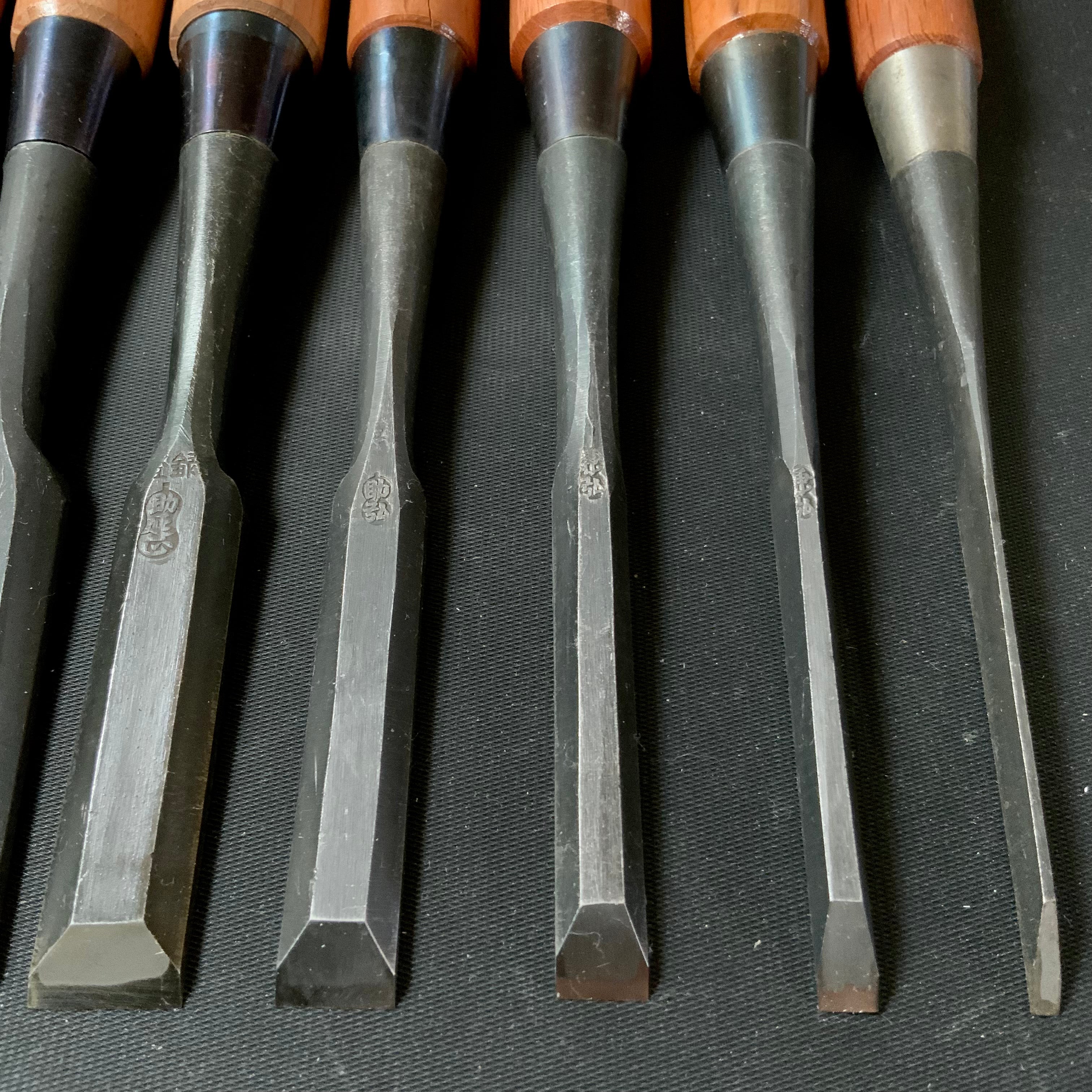 #M146 Mixed set for beginner Bench chisels set バラ鑿合わせ 初心者におすすめ 追入組鑿
