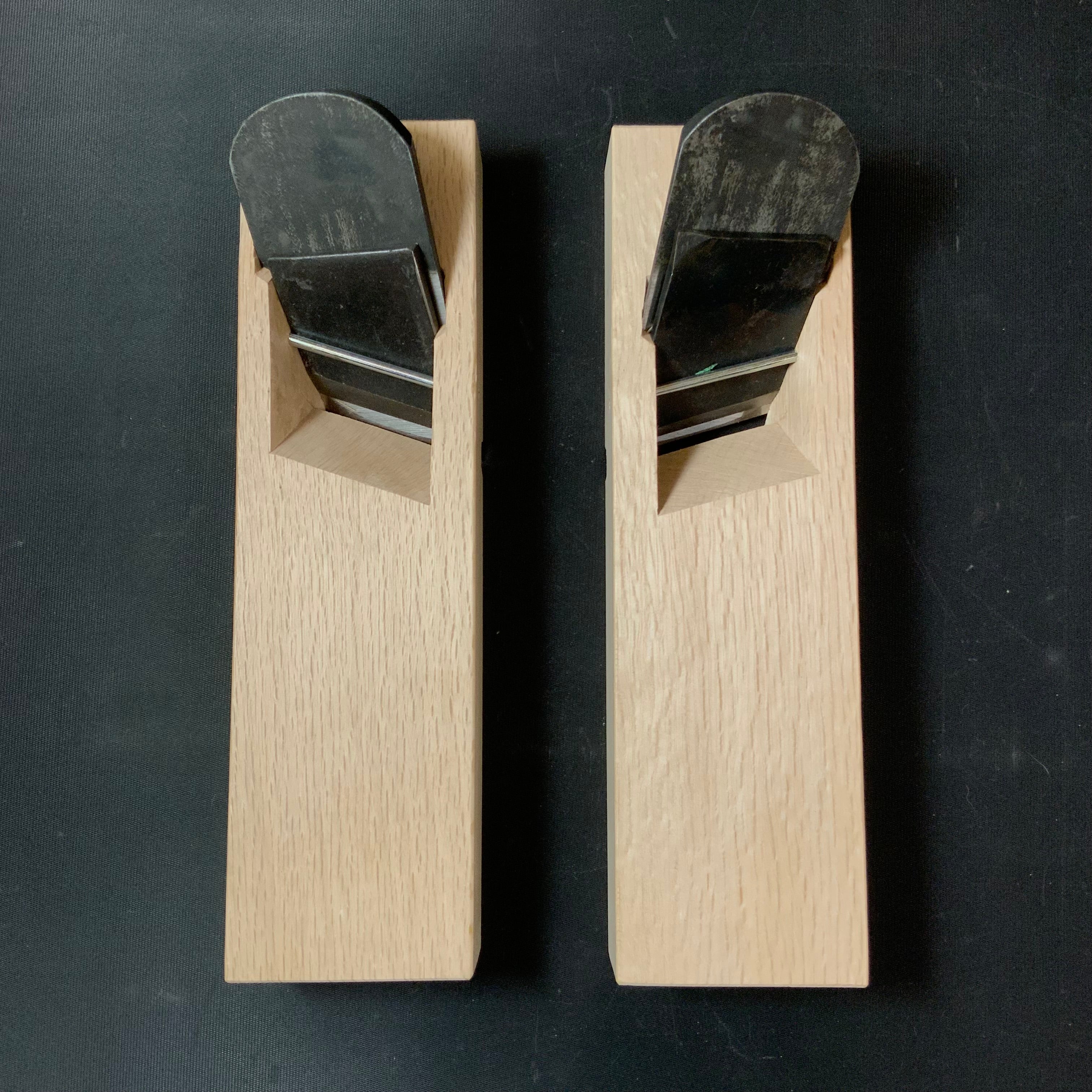 Yabane Rabbet Planes (Kiwa-Kanna) by Ishido Master Left/Right 石堂輝秀作 矢羽根 際鉋 54mm 左/右